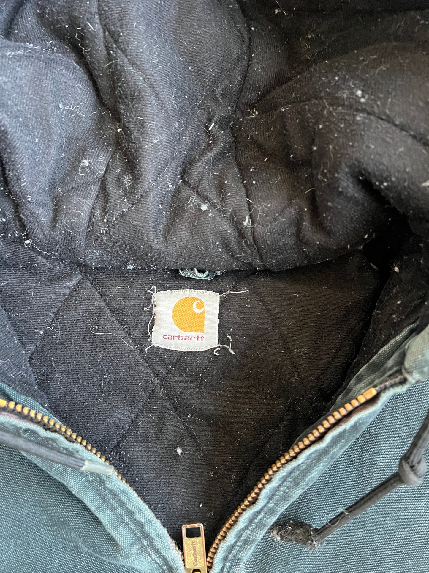 Vintage Faded Black Carhartt Jacket - XL