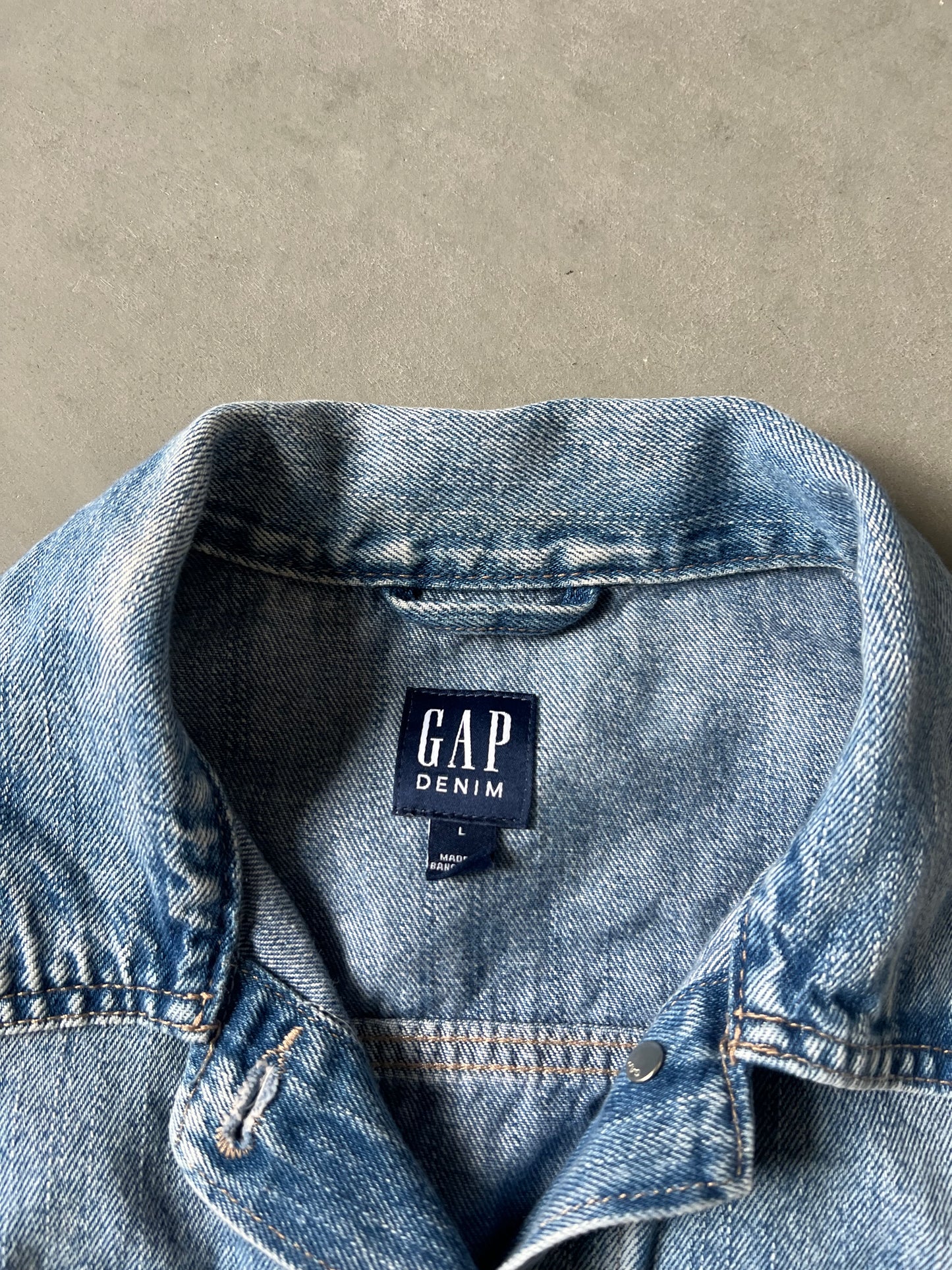 Vintage Gap Denim Blue Jacket - L