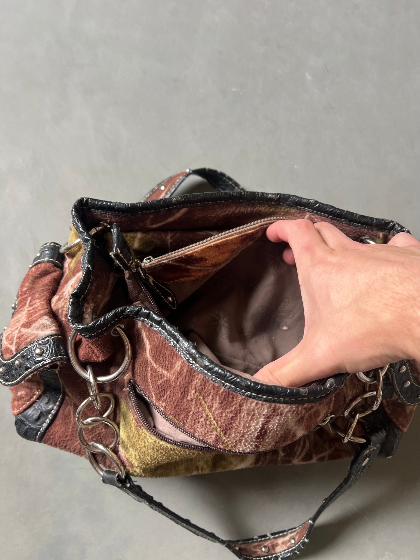 Vintage Y2k Cross Embezzled Purse