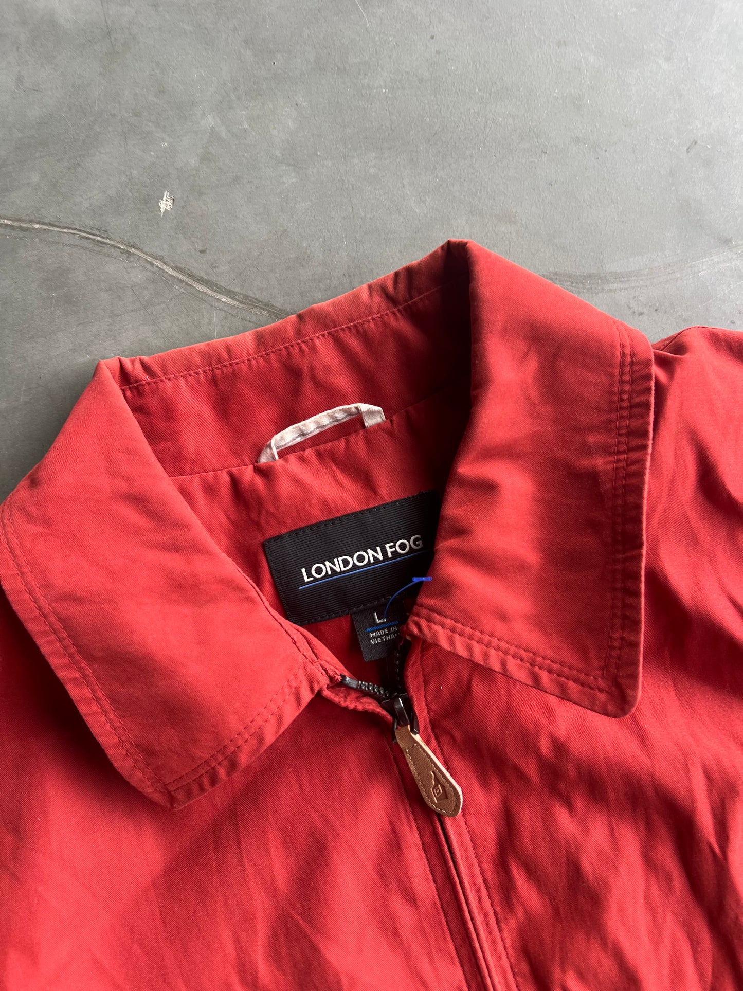 Vintage Red Bomber Style Jacket - L