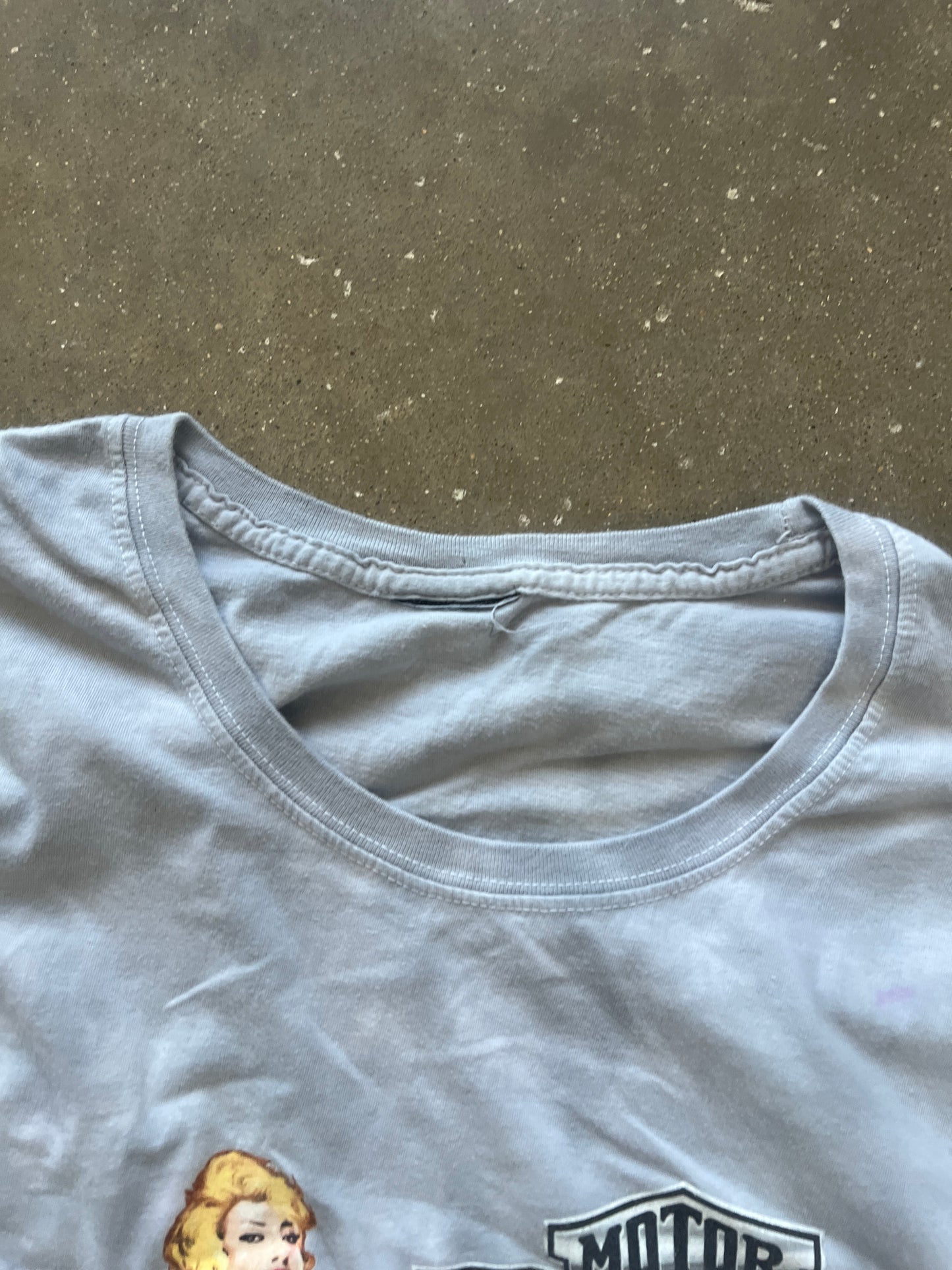 Vintage Blue Harley Davidson Shirt - XL