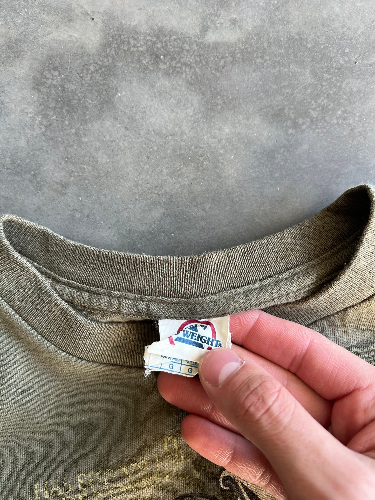 Vintage Light Green Eagle Shirt - L