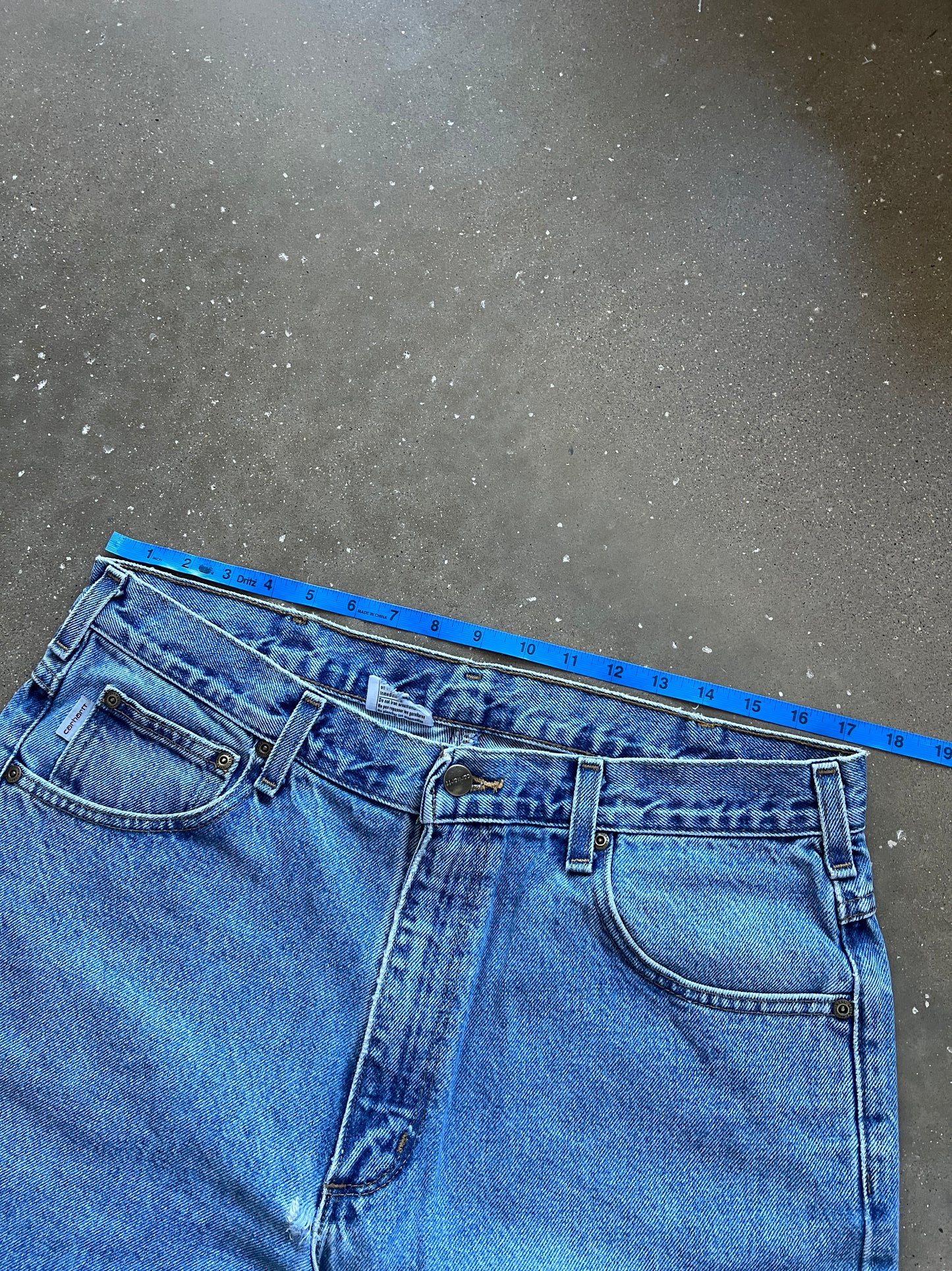 Vintage Denim Blue Carhartt Pants - 34