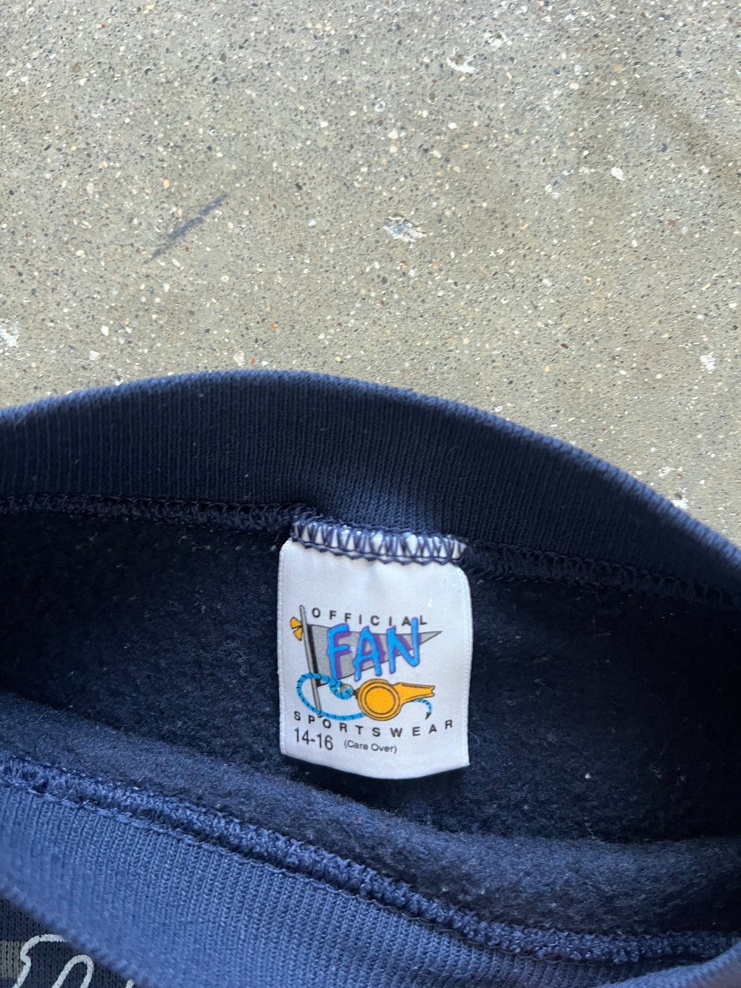 Vintage Navy Blue Dallas Cowboys Crew - YXS