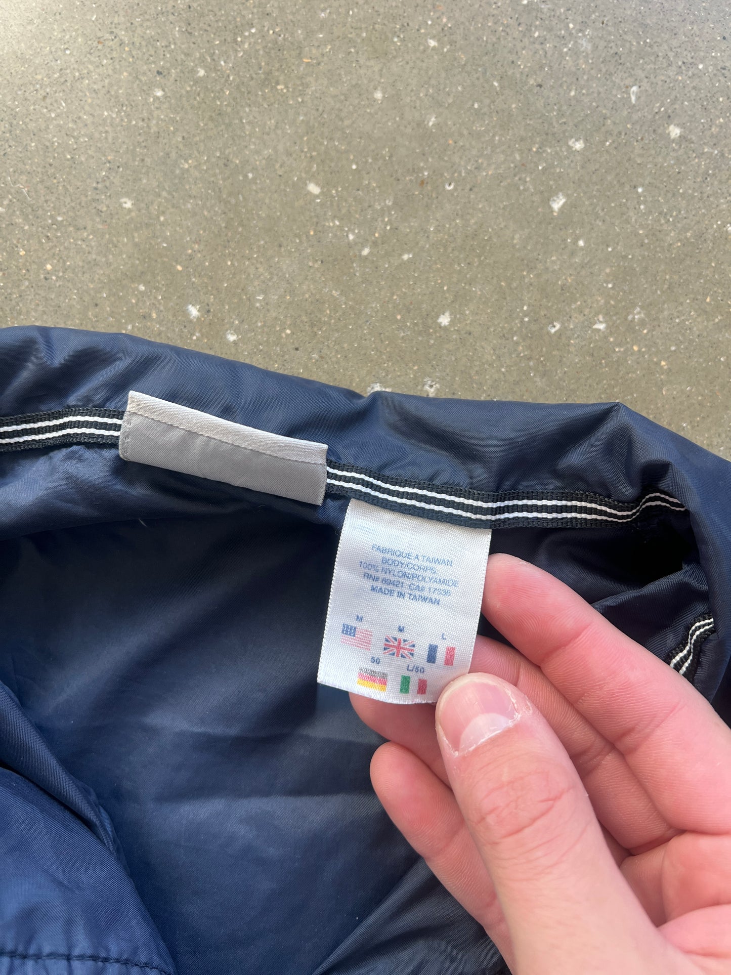 Vintage Navy Blue Reebok Zip Up Jacket - M