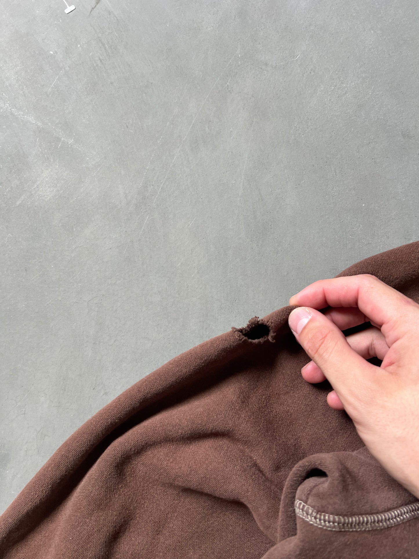 Vintage Faded Brown Columbia Hoodie - XXL