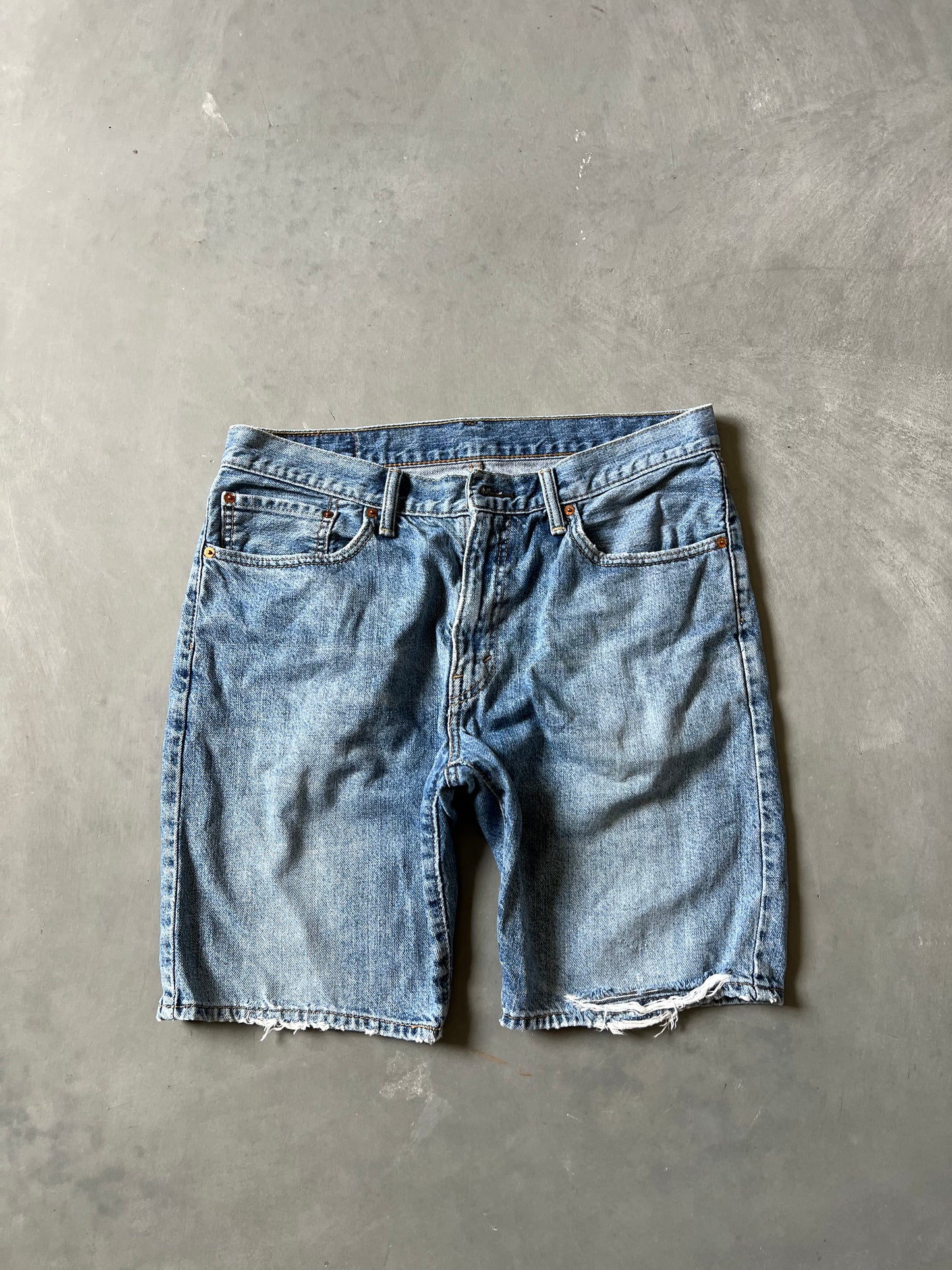 Vintage Denim Blue Levi 505 Jorts - 34