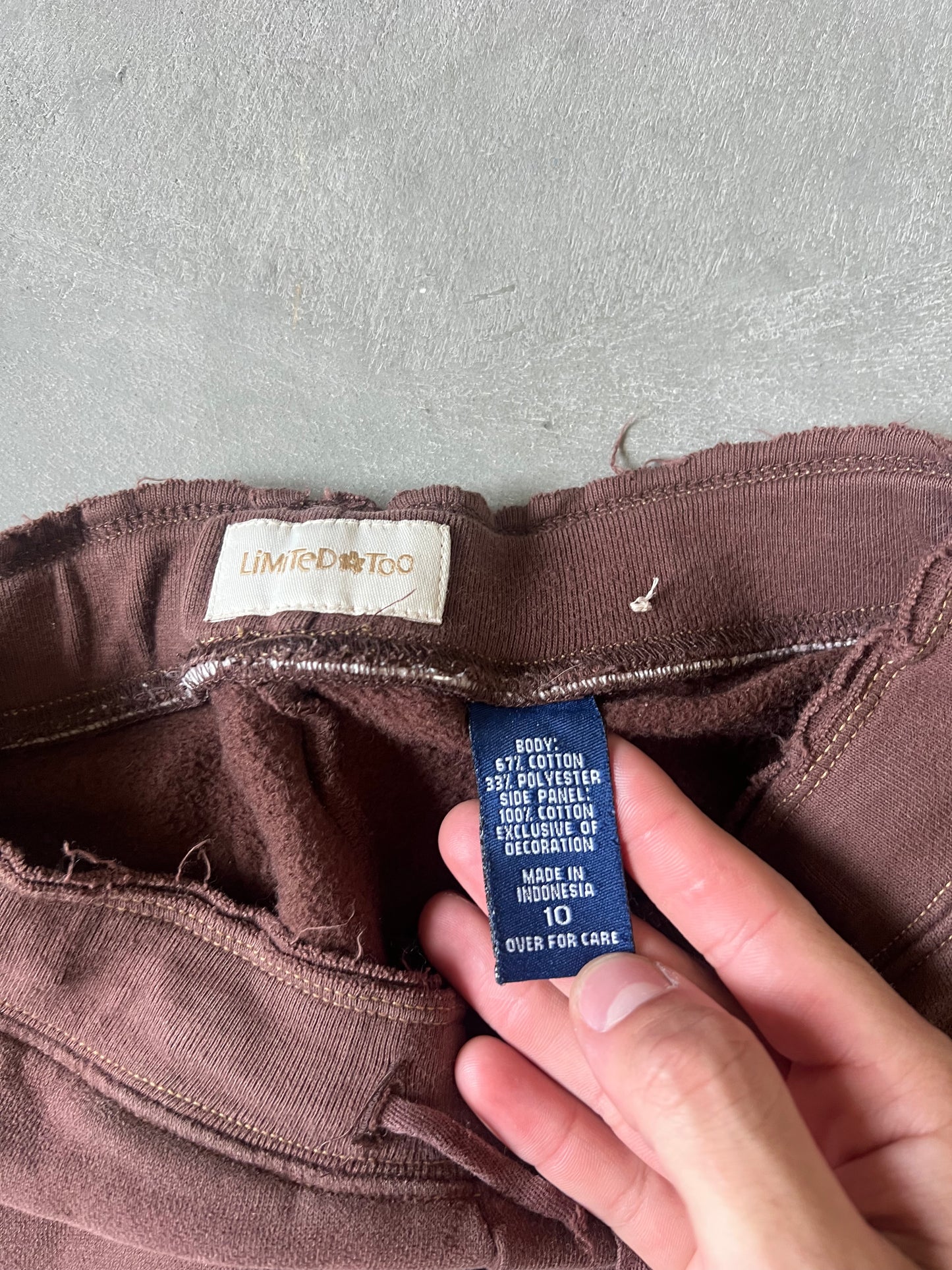 Vintage Brown Y2k Limited Sweatpants - Y10
