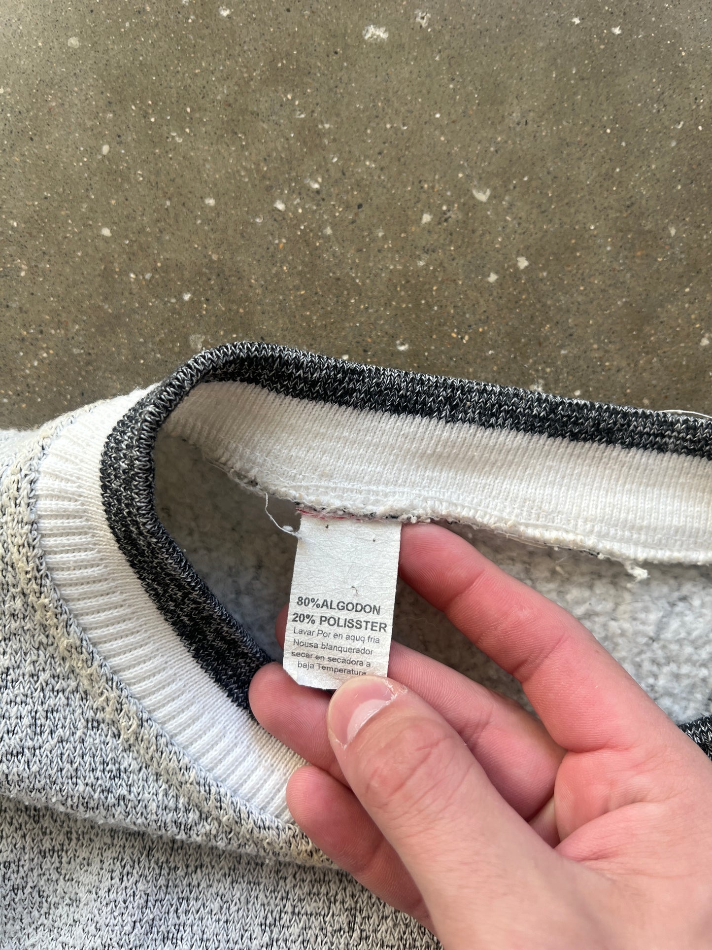 Vintage White Cancun Mexico Crew - L