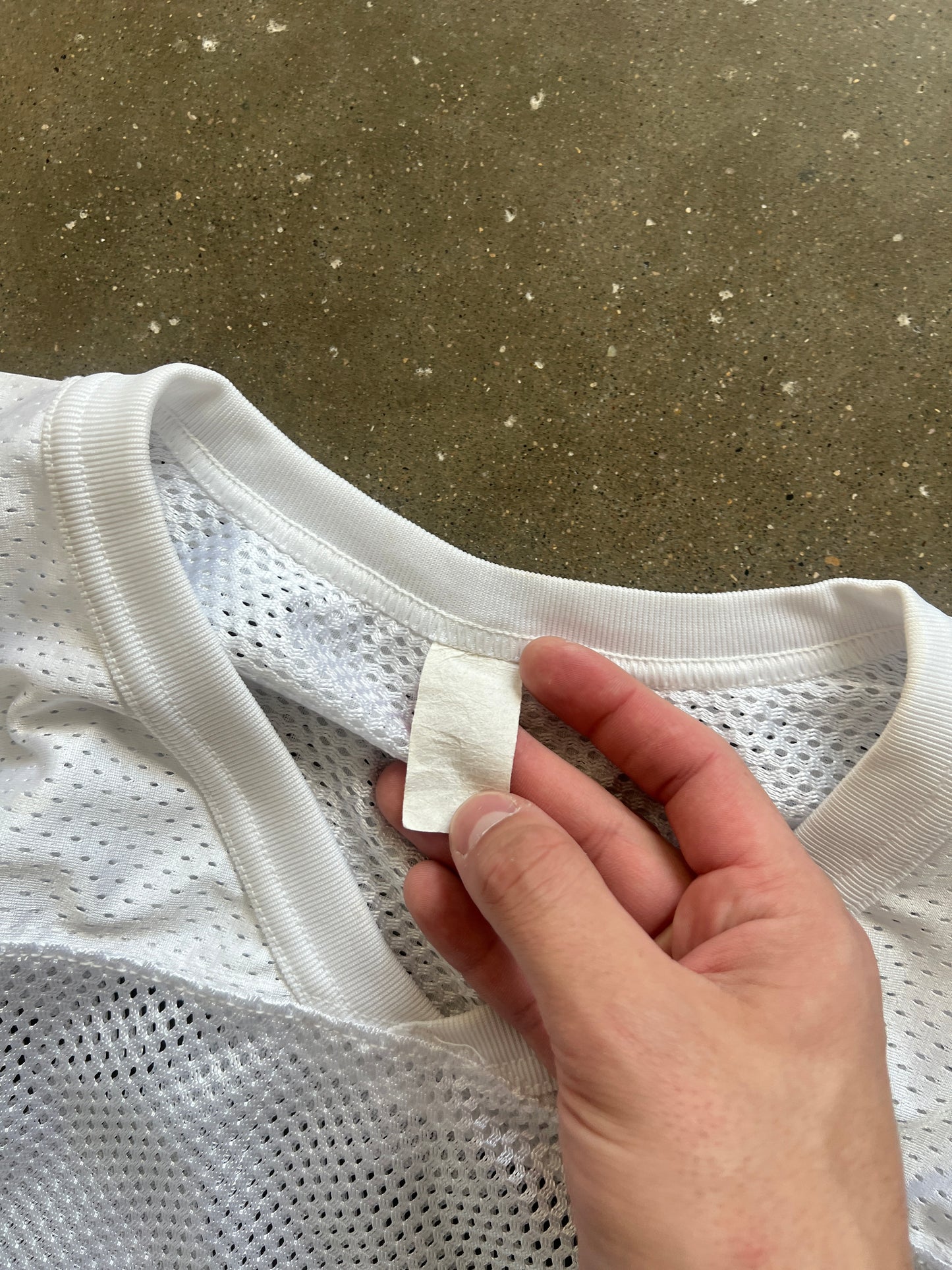 Vintage White Football Practice Jersey - L