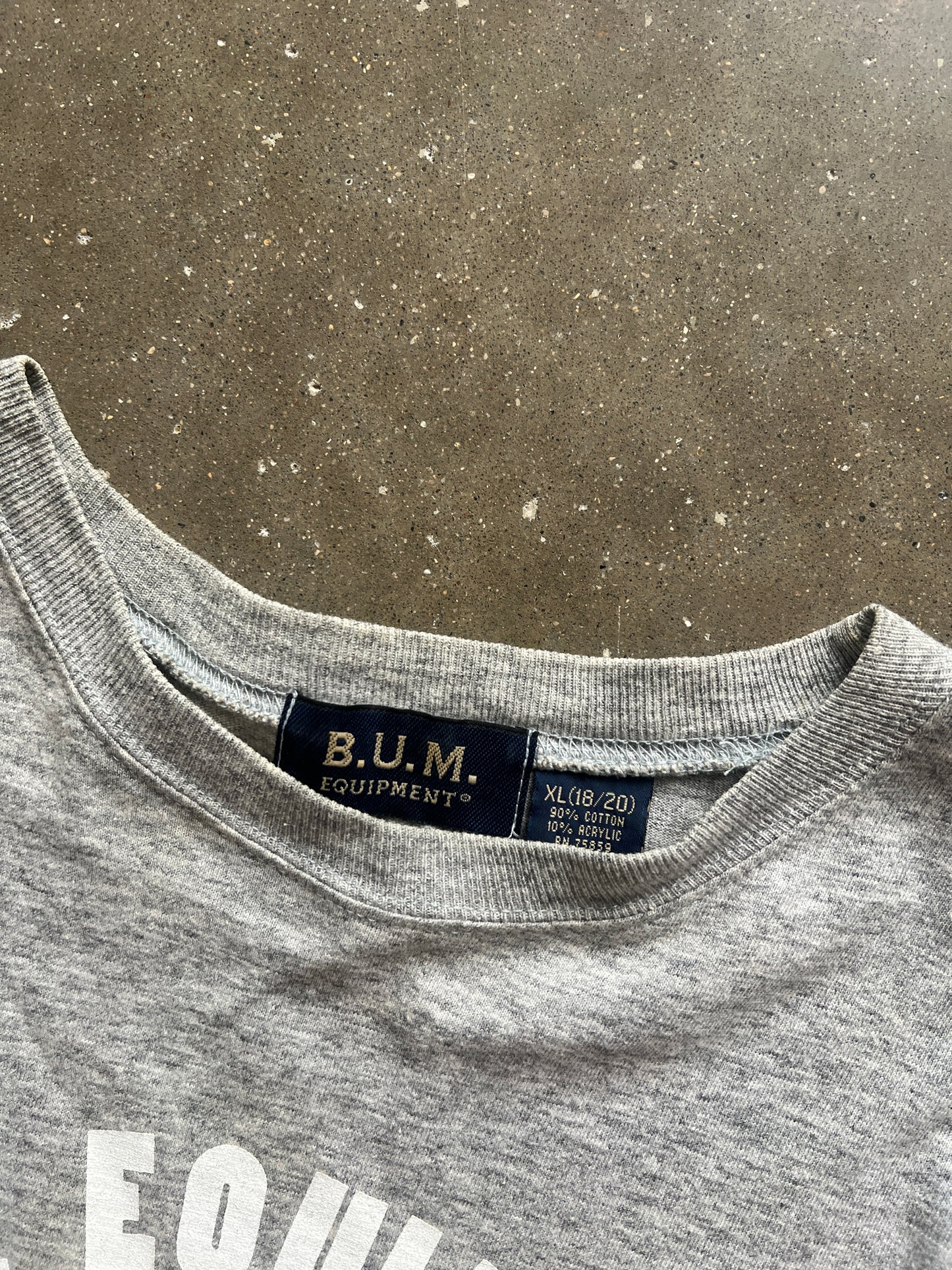 Vintage Grey Bum Equipment Shirt - L