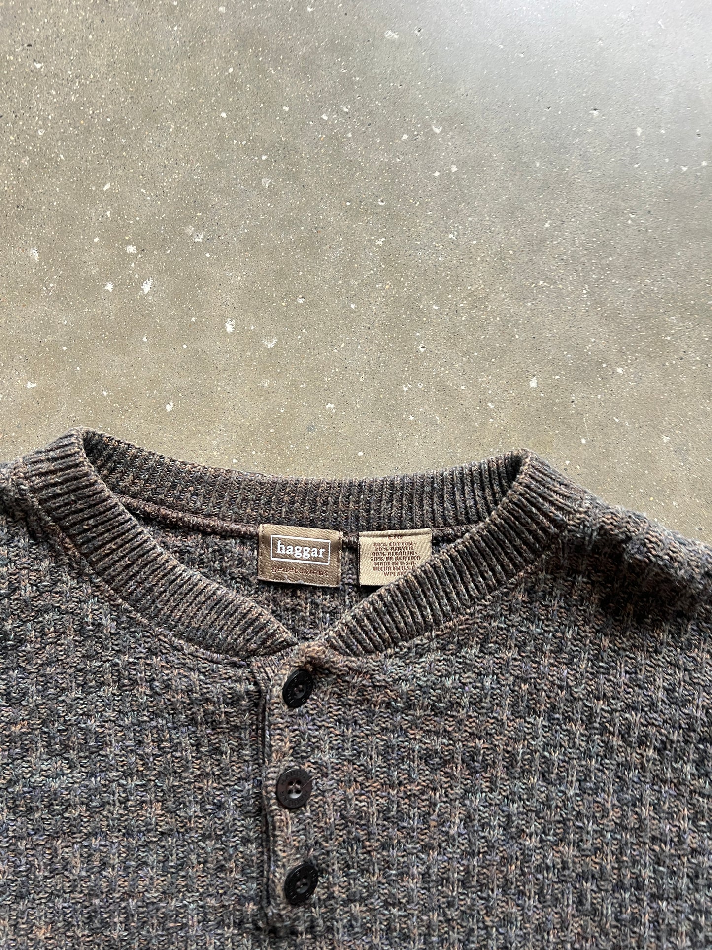 Vintage Coffee Brown Hagar Sweater - L