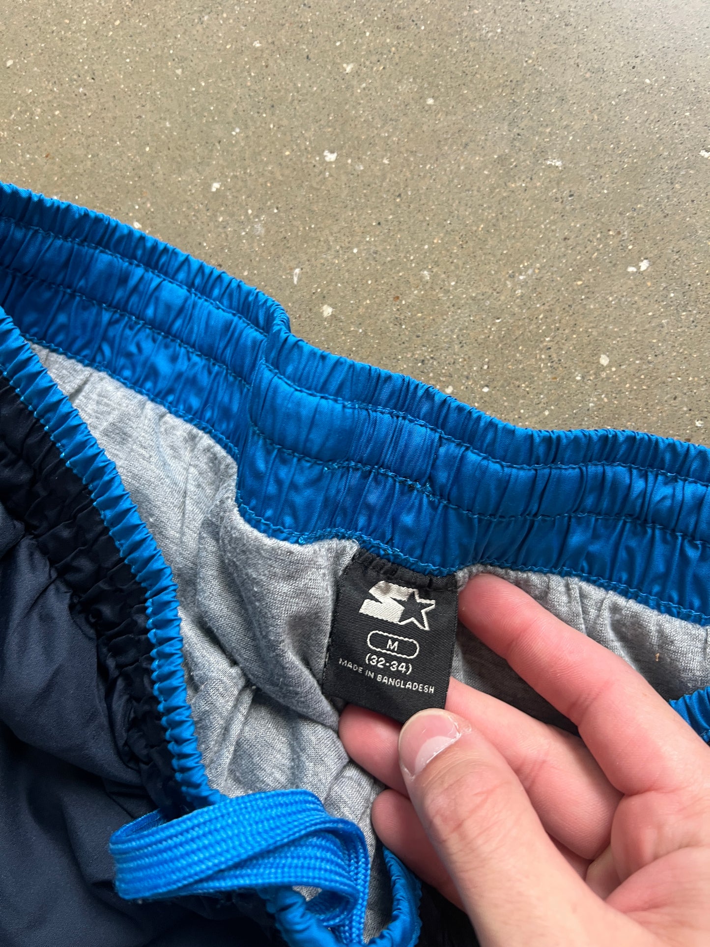 Vintage Navy Blue Starter Track Pants - M