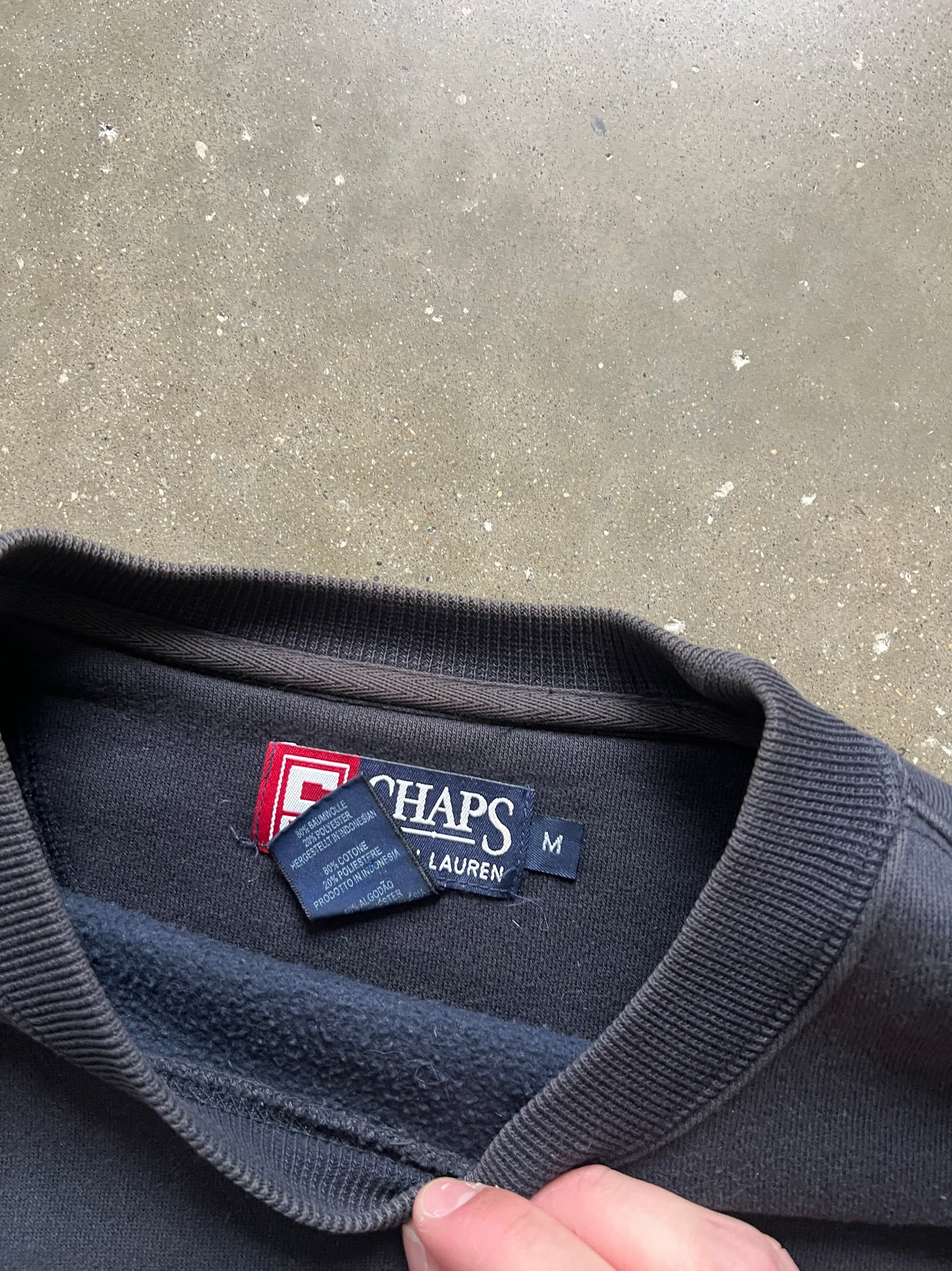 Vintage Navy Blue Chaps Ralph Lauren Crew - M