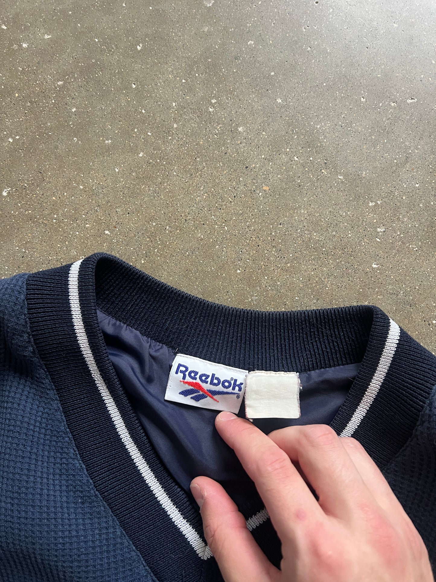 Vintage Navy Blue Reebok Sweatshirt - L