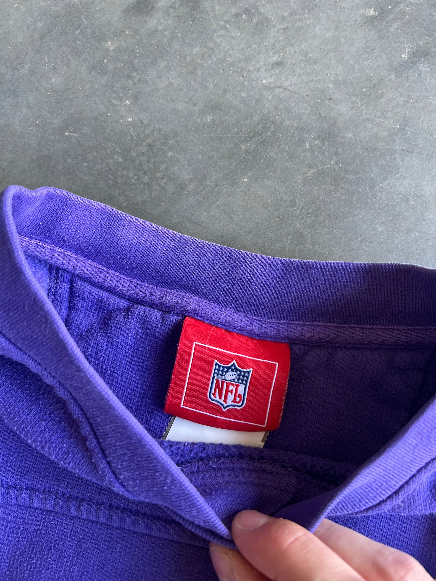 Vintage Purple Minnesota Vikings Crew - L