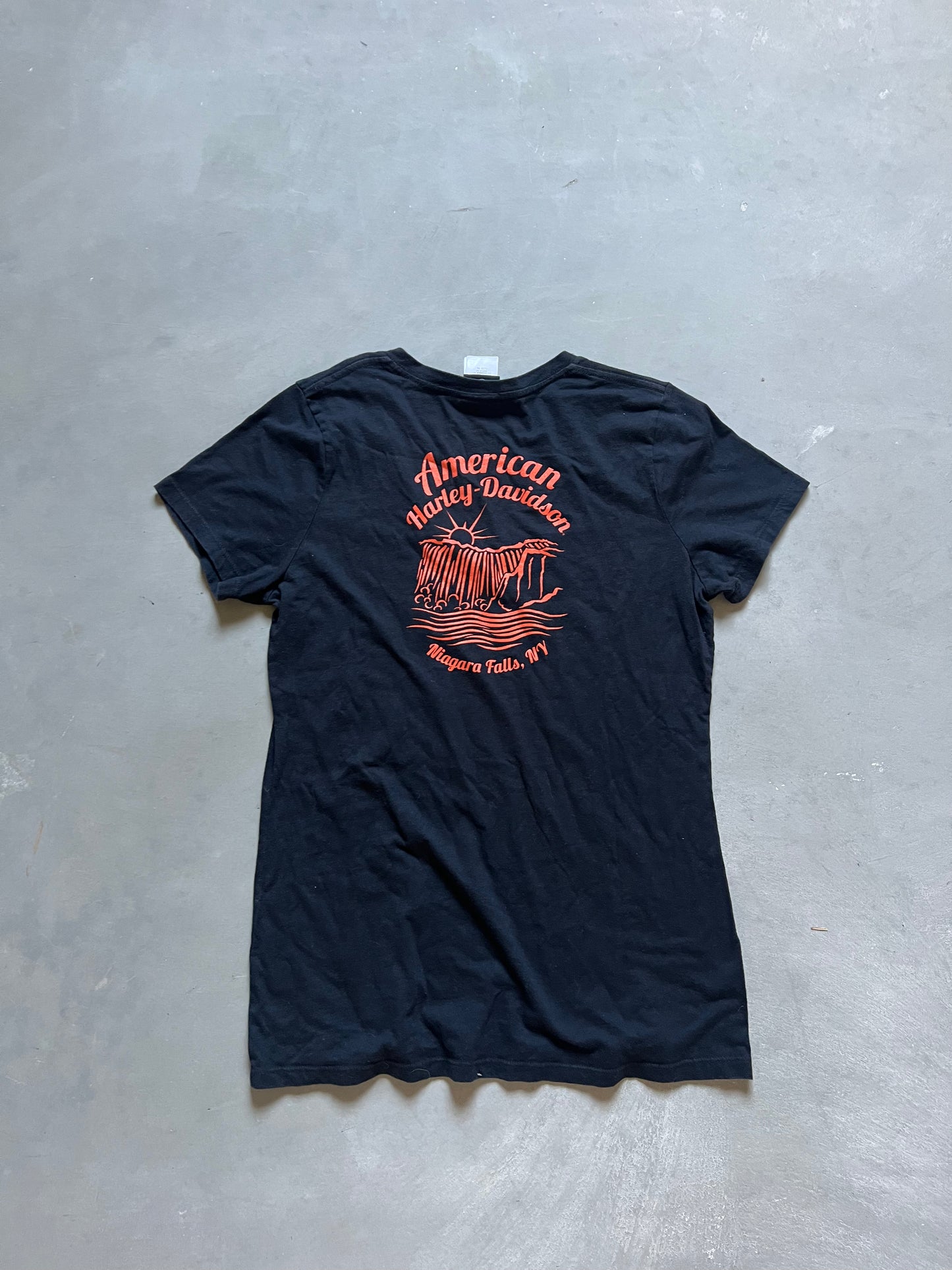 Vintage Black Harley Davison Shirt - XL