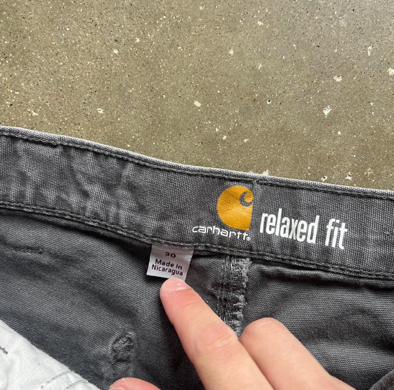 Vintage Grey Carhartt Carpenter Shorts - 30