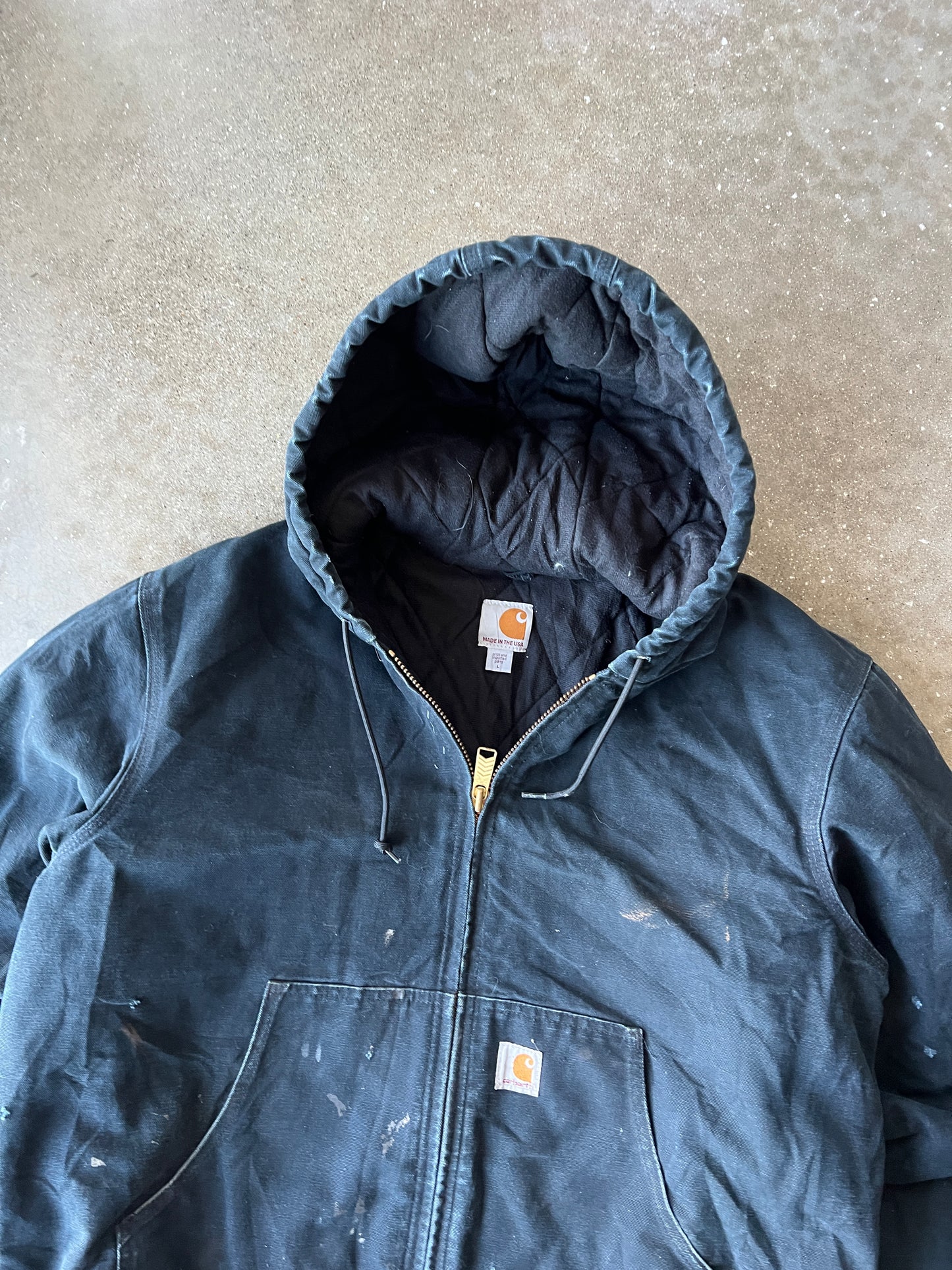 Vintage Obsidian Black Carhartt Jacket - L