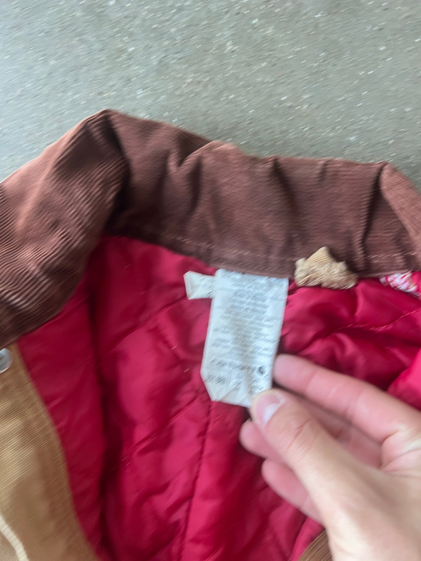 Vintage Faded Tan Cropped Carhartt Jacket - M