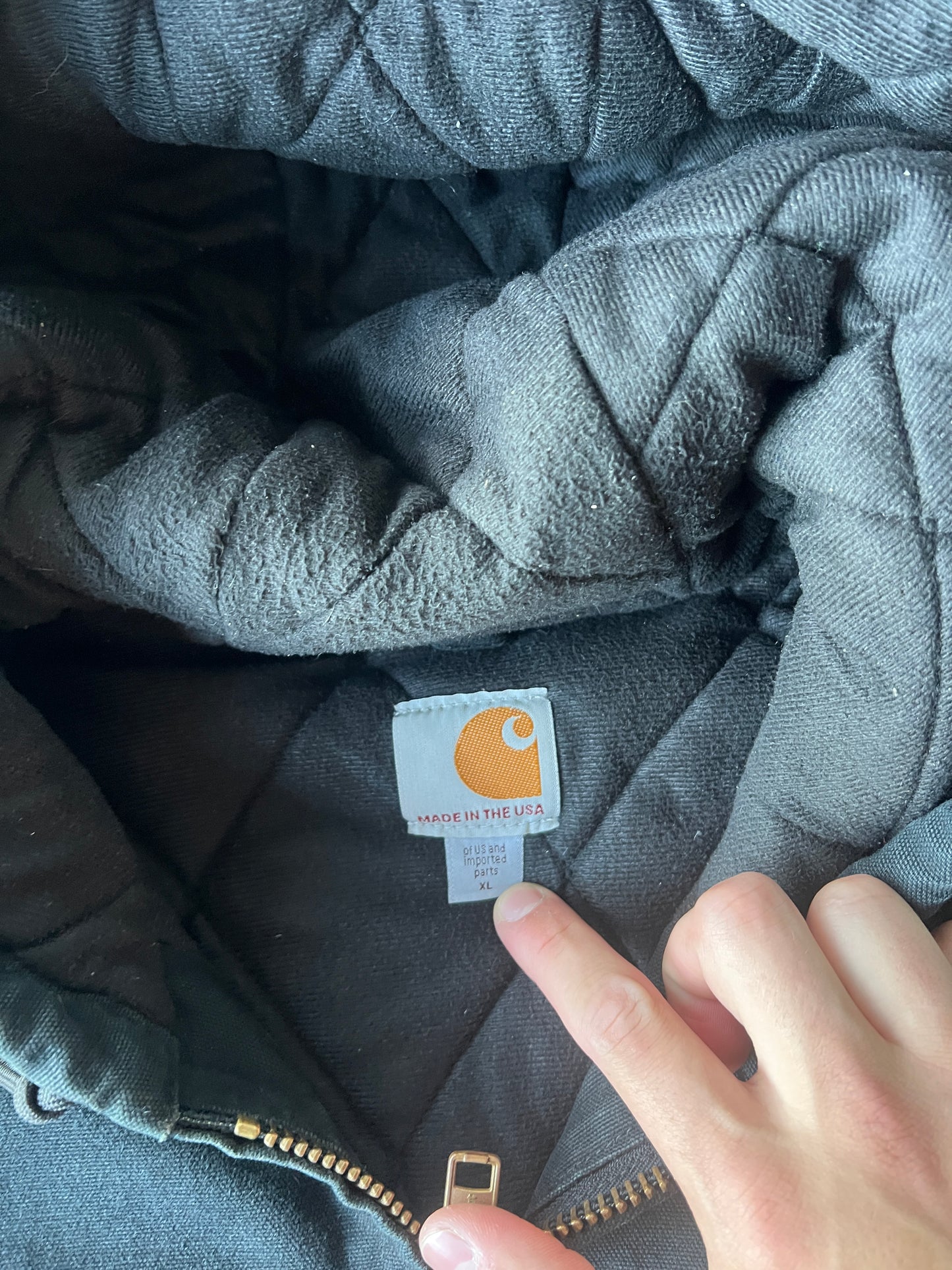 Vintage Black Carhartt Jacket - XL
