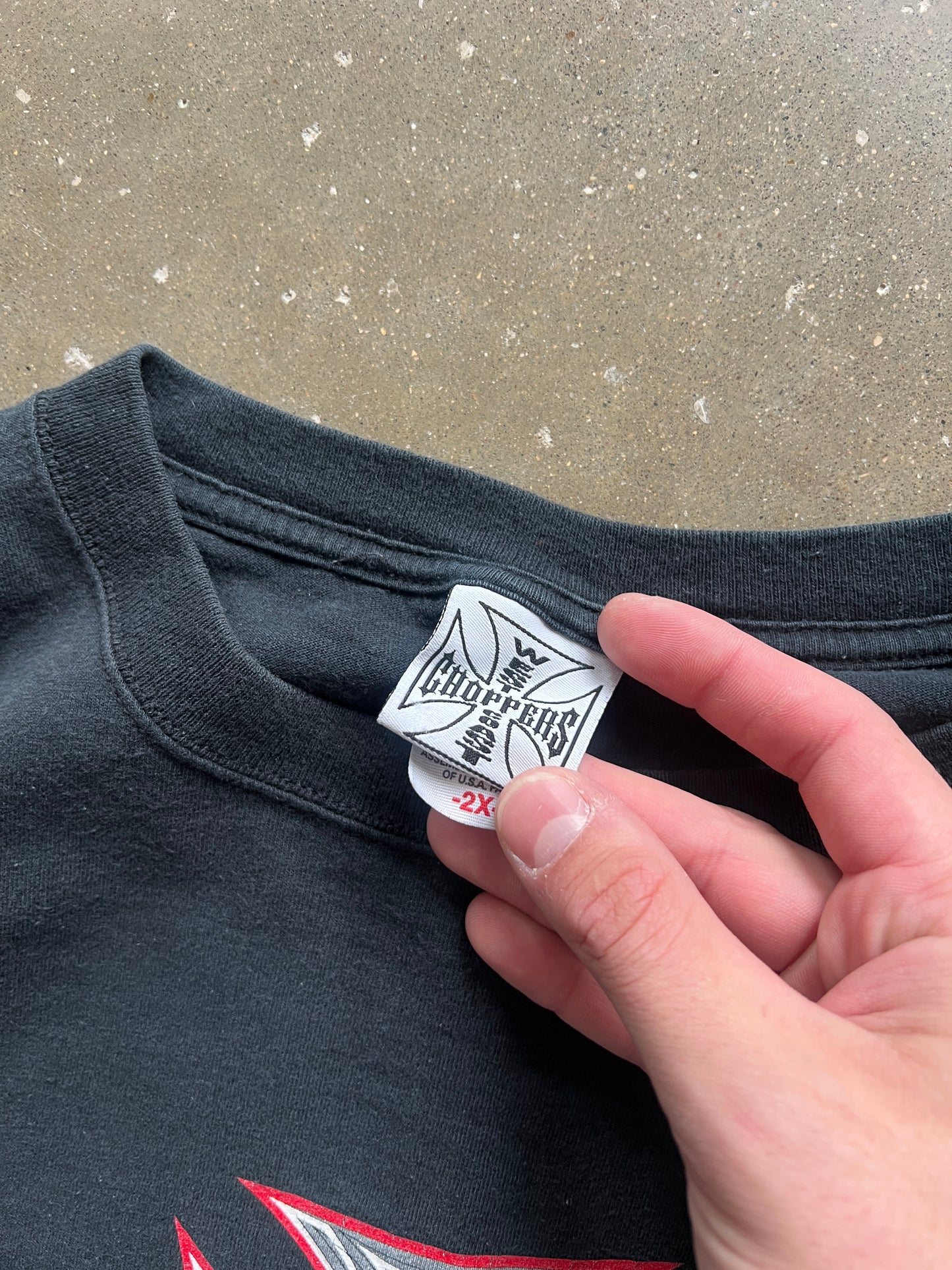 Vintage Black West Coast Choppers Shirt - XXL