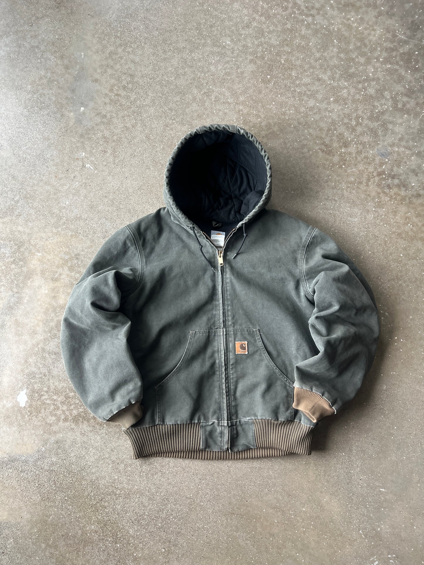 Vintage Moss Green Carhartt Jacket - M