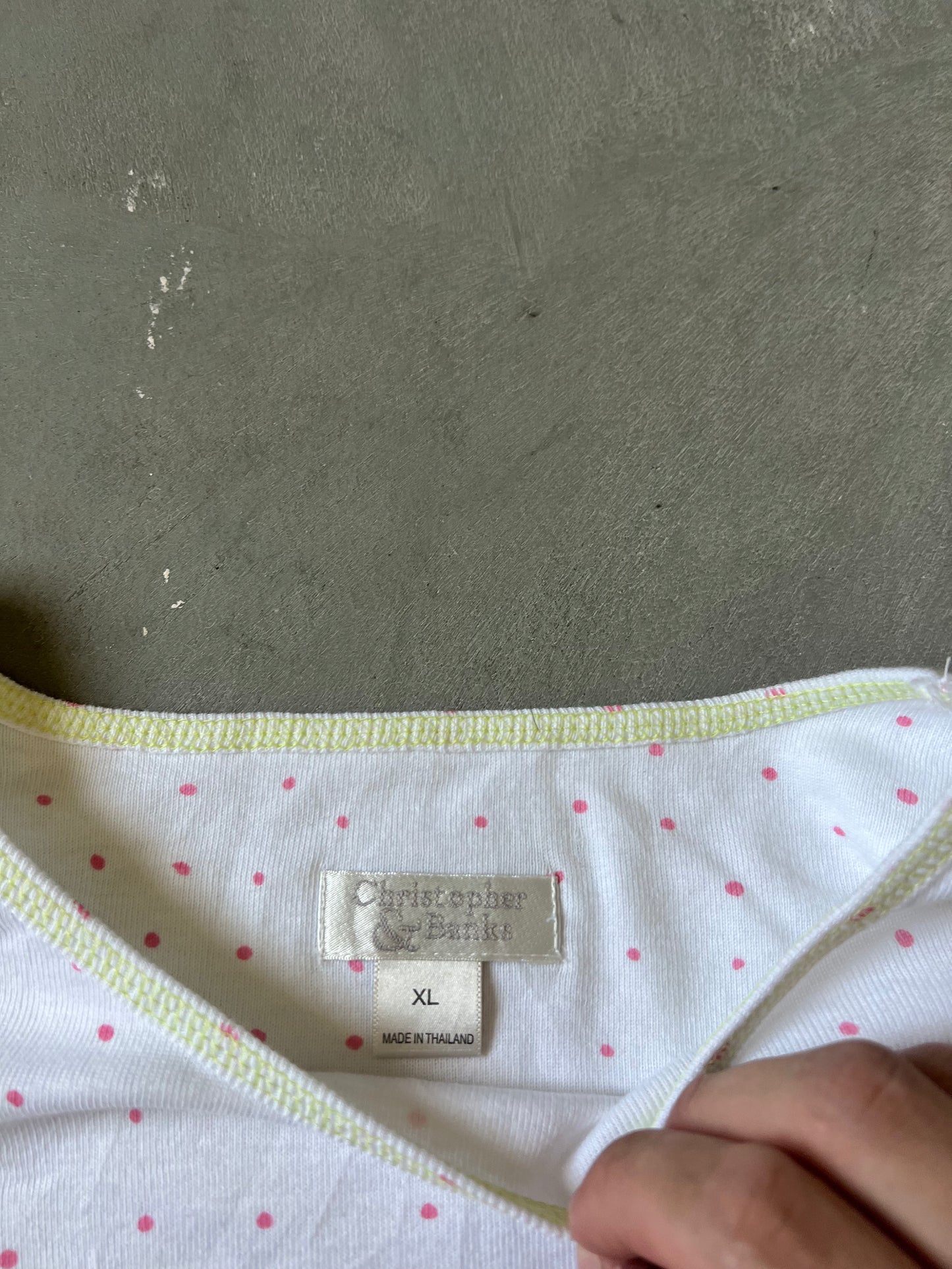 Vintage Christopher & Banks Rose Shirt - XL