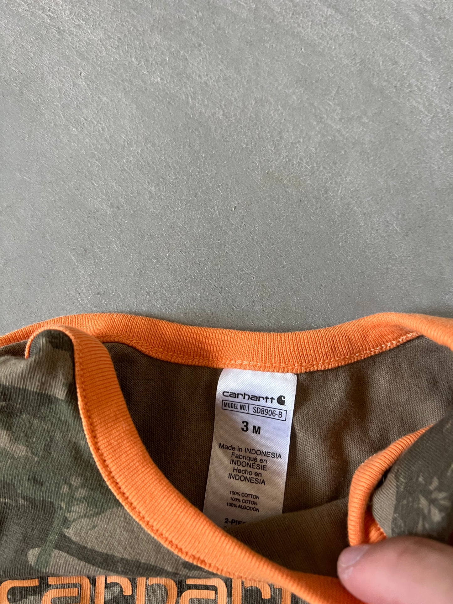 Vintage Camo Carhartt Onesie - 3M