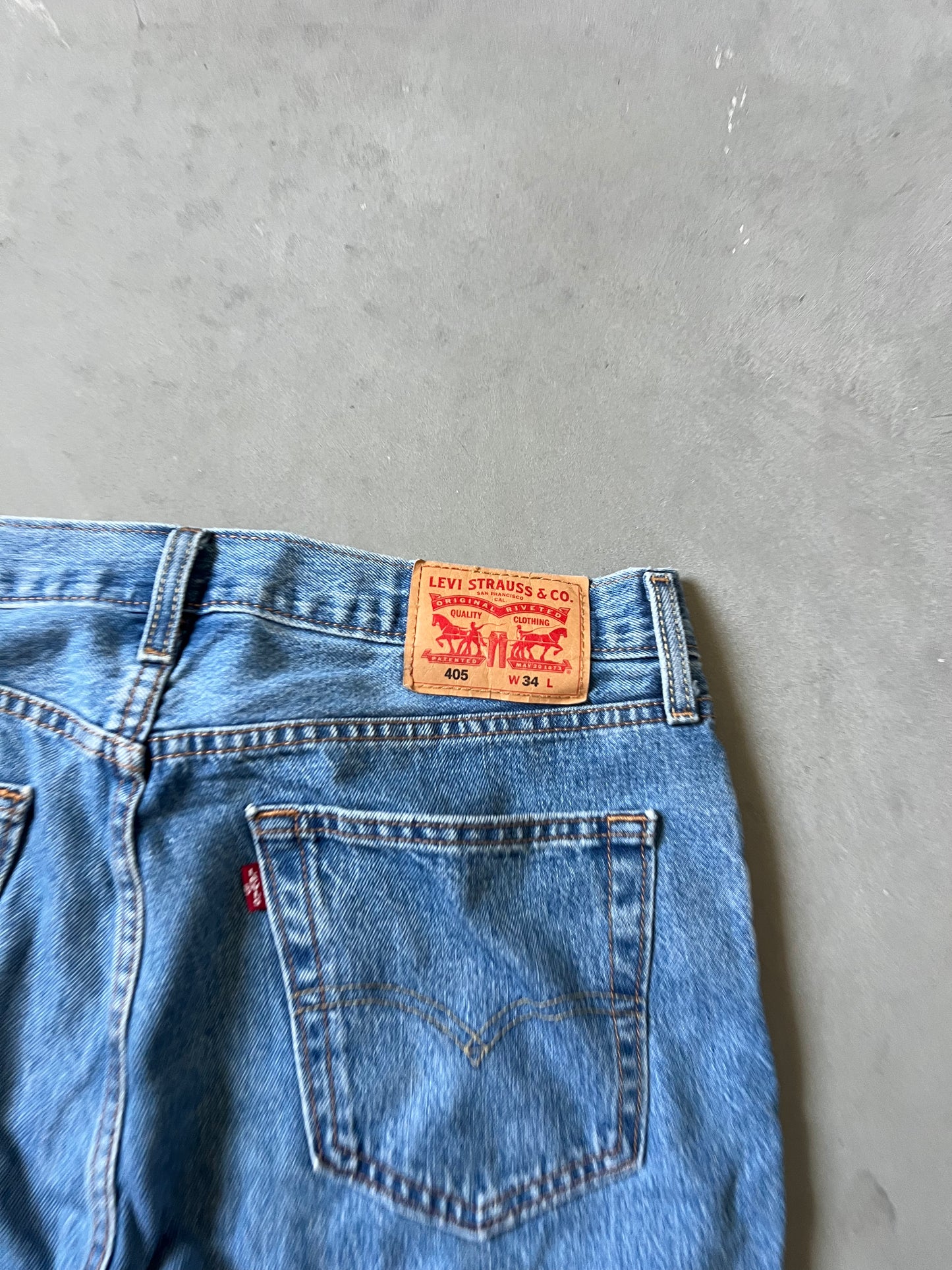 Levi Denim Blue Jorts Shorts - 34