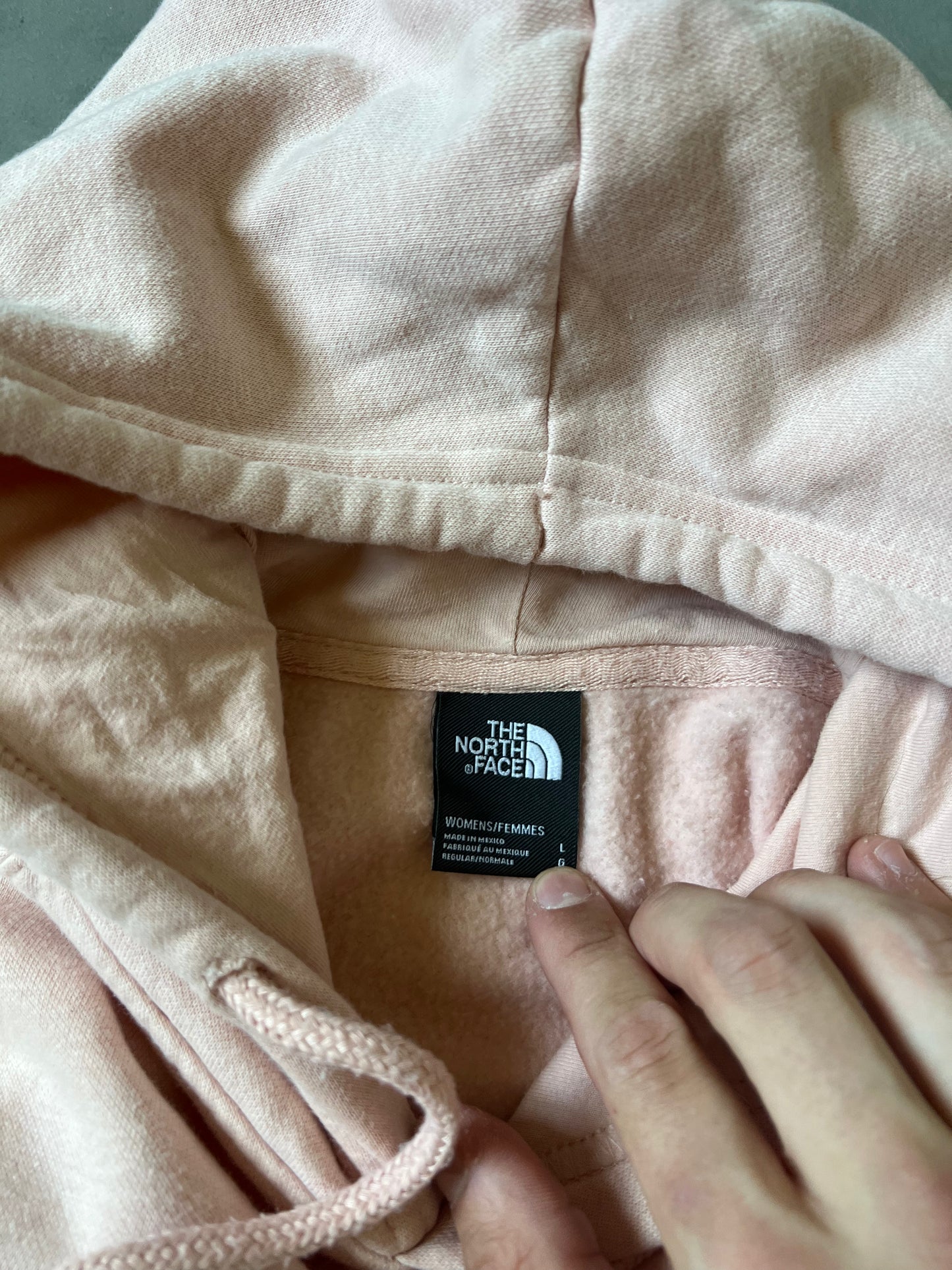Pink The North Face Hoodie - L