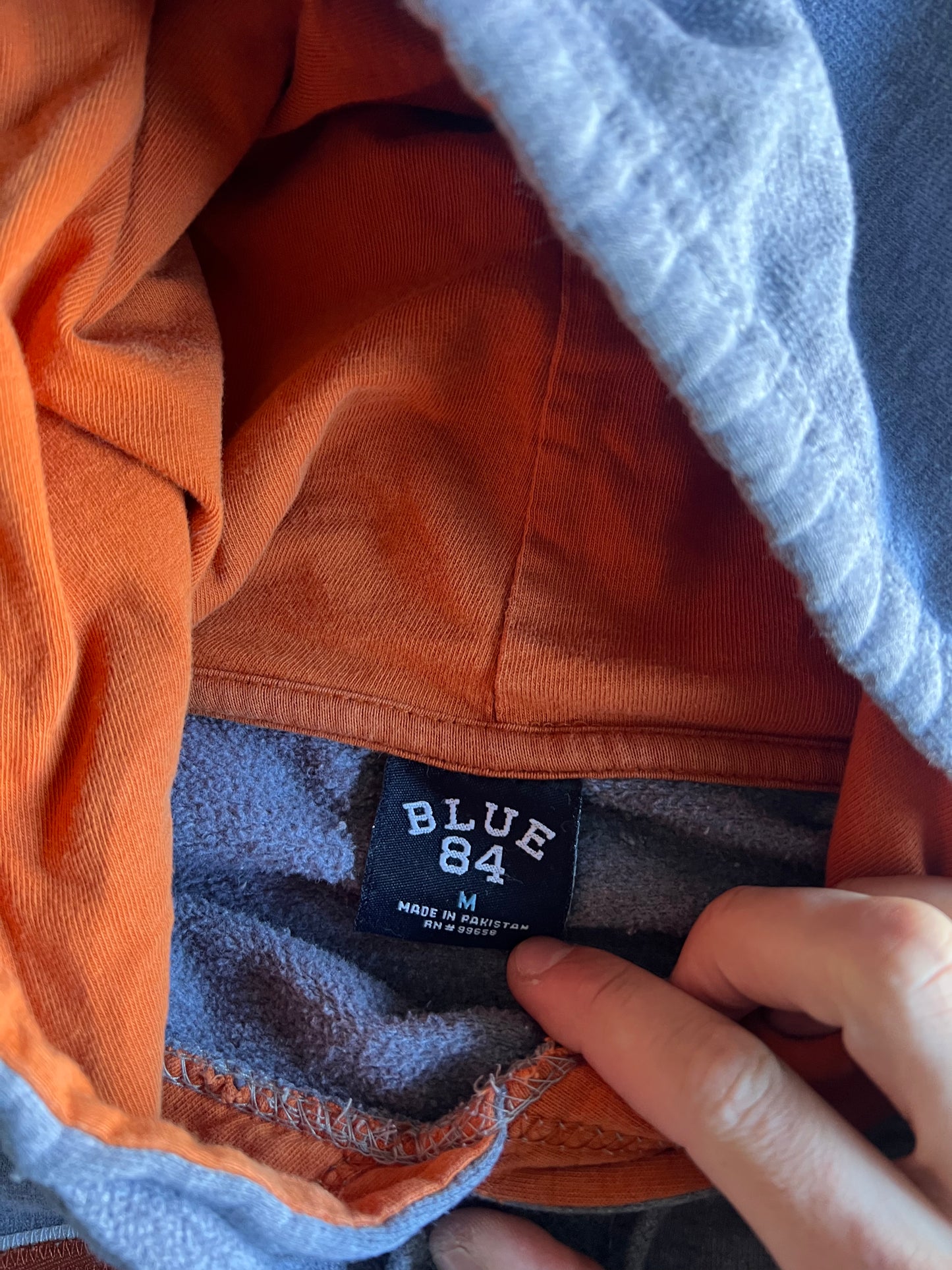 Vintage Heather Grey Texas Spellout Hoodie - M