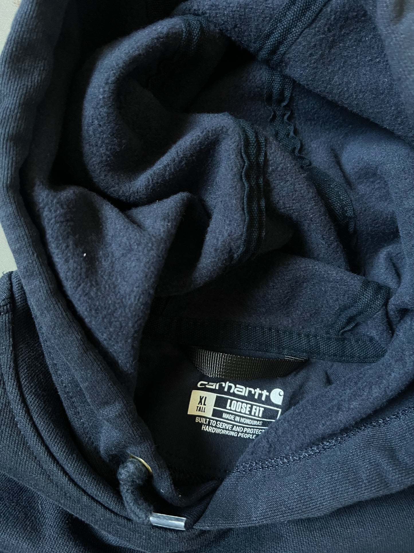 Navy Blue Carhartt Hoodie - XLT