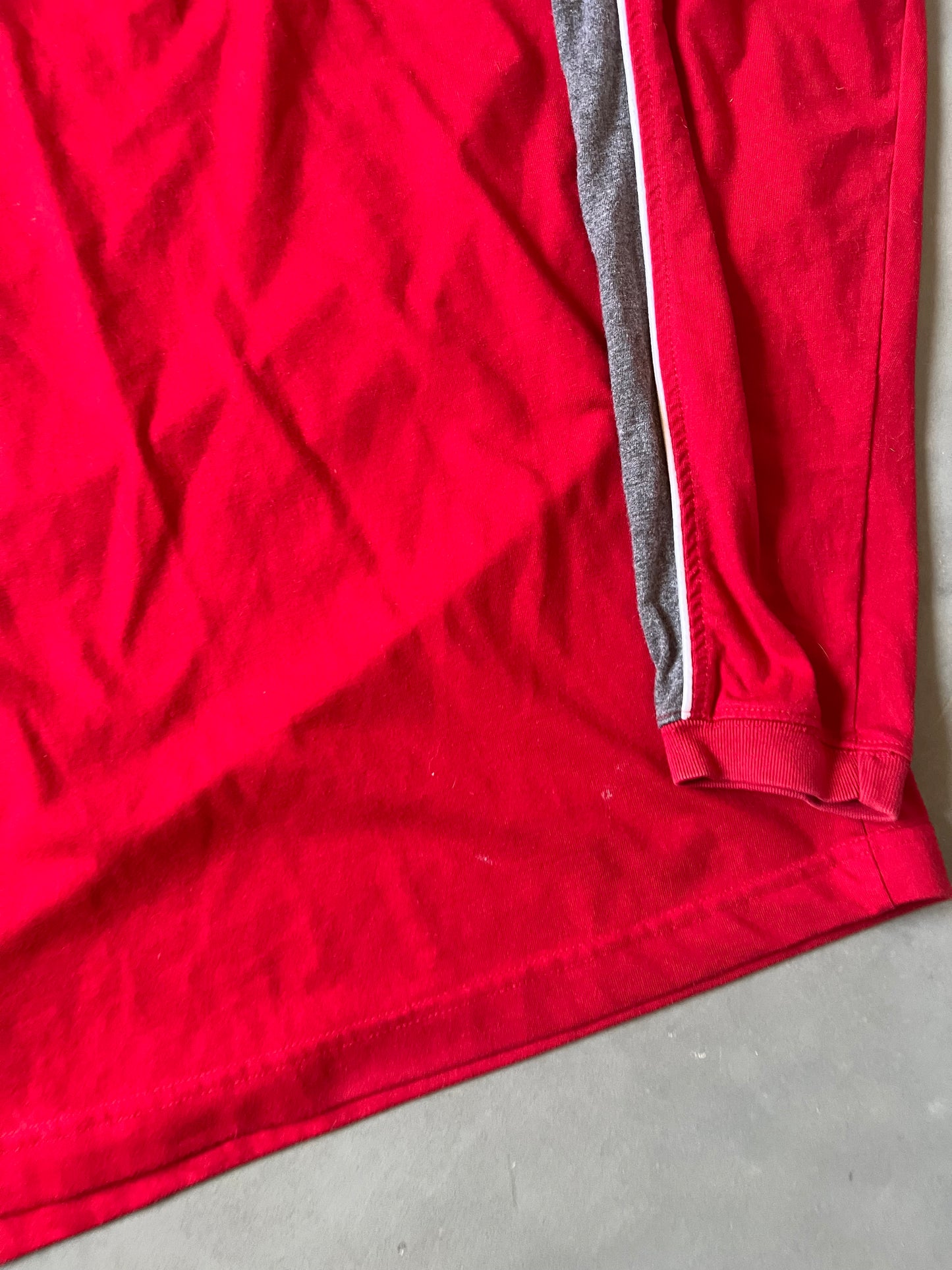 Yek Red Stripped Longsleeve Shirt - XL