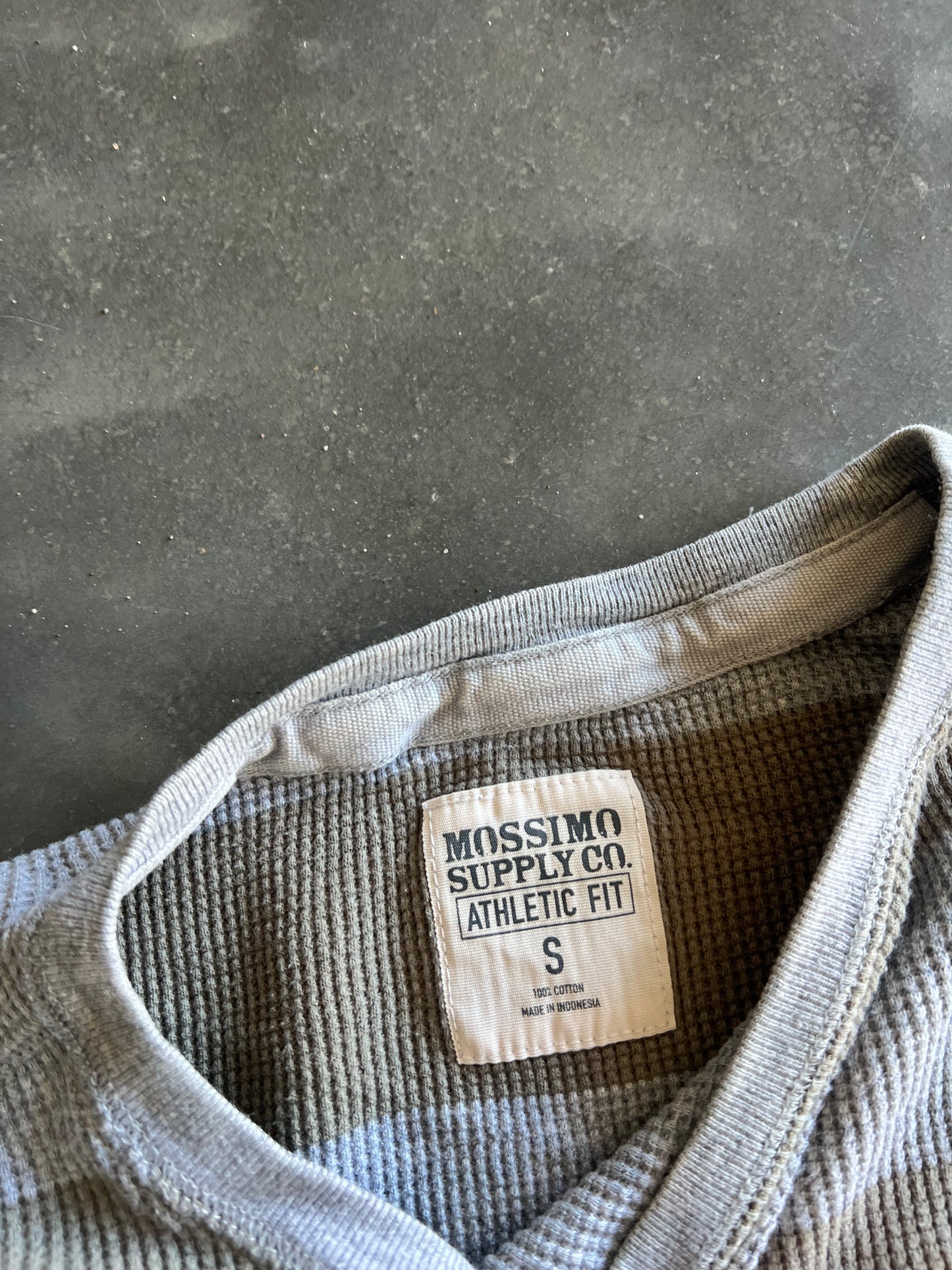 Vintage Green Stripped Mossimo Thermal Shirt - S