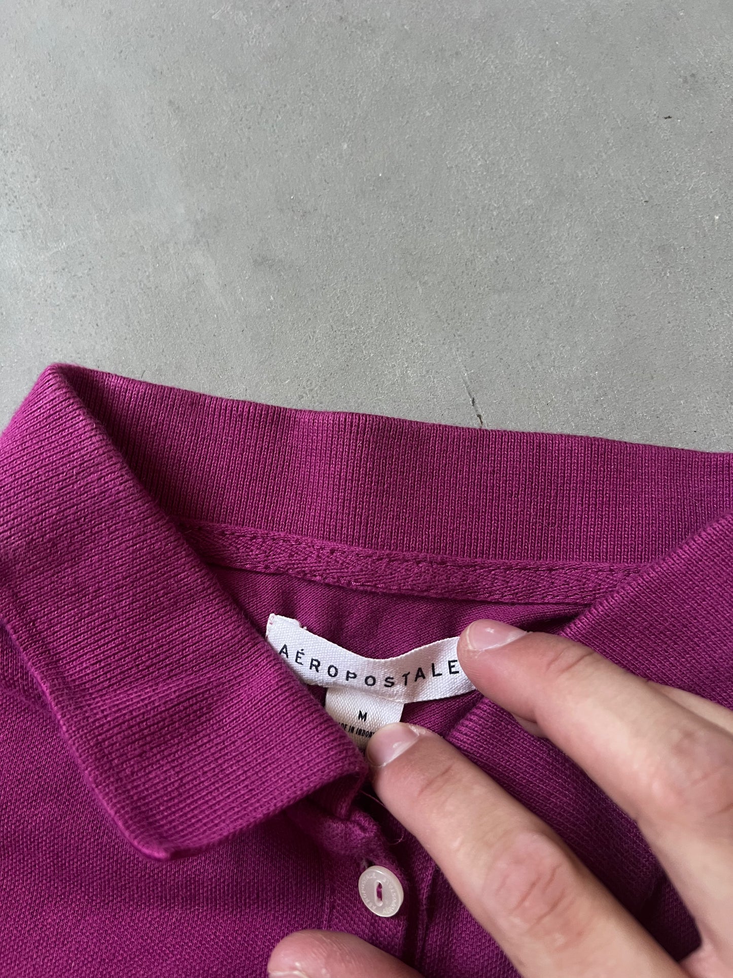 Purple Abercrombie & Fitch Polo Shirt - M