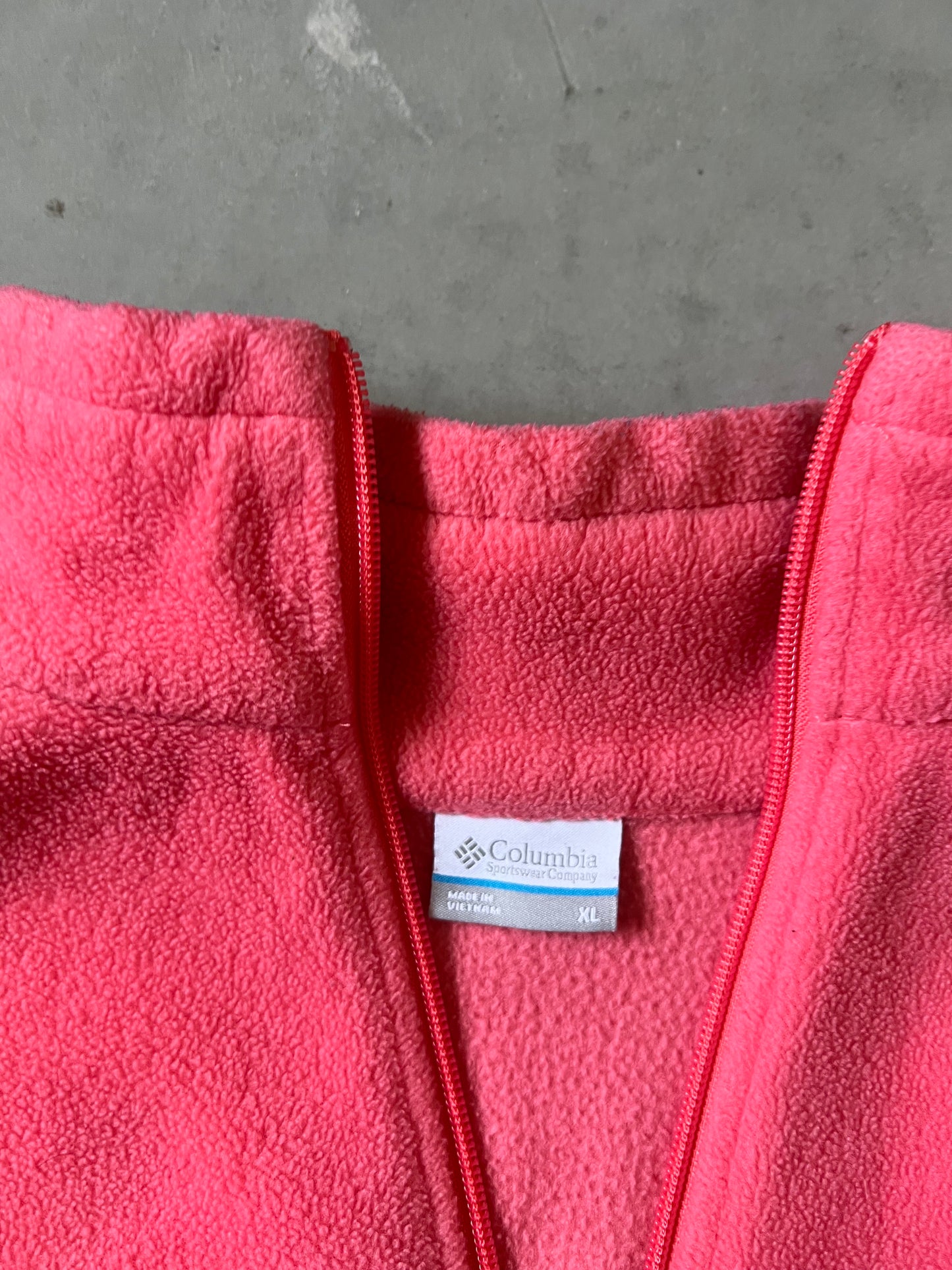 Vintage Pink Columbia Fleece Jacket - XL