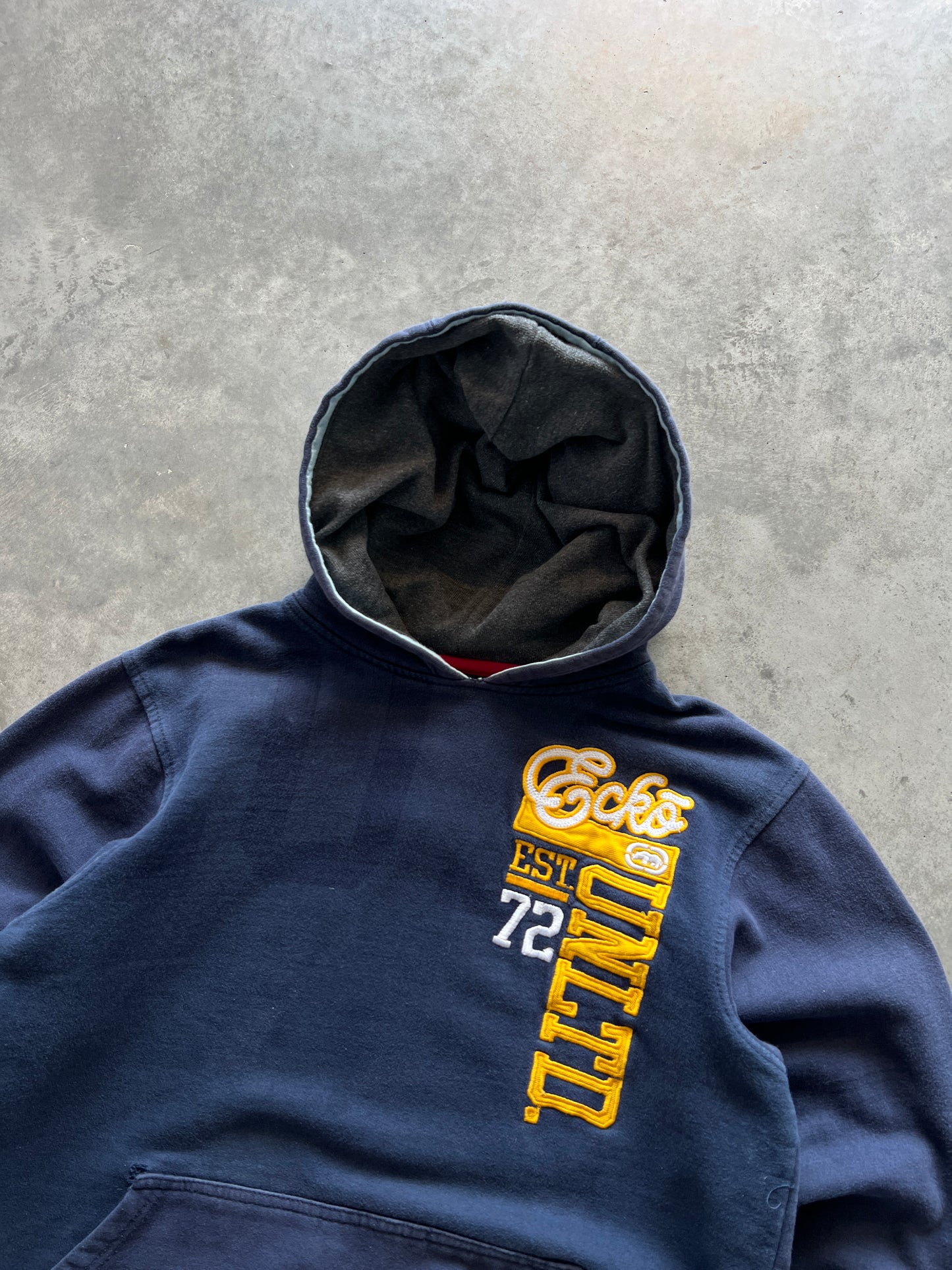 Vintage Navy Blue Ecko Hoodie - XS