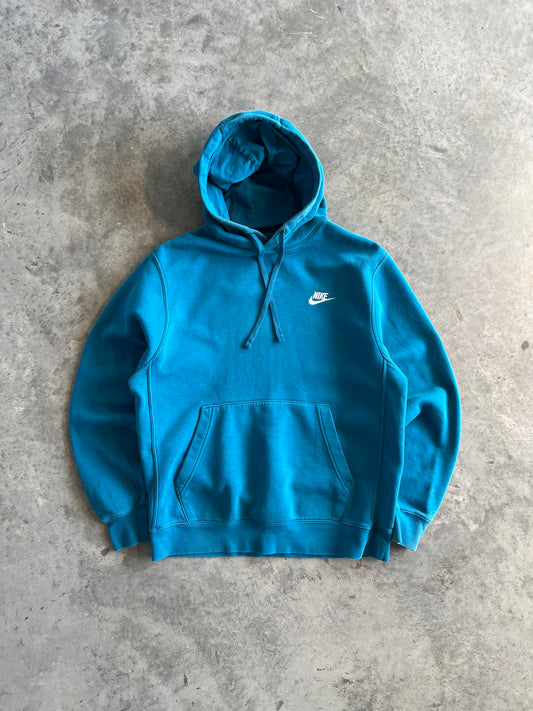 Vintage Teal Nike Spellout Hoodie - M