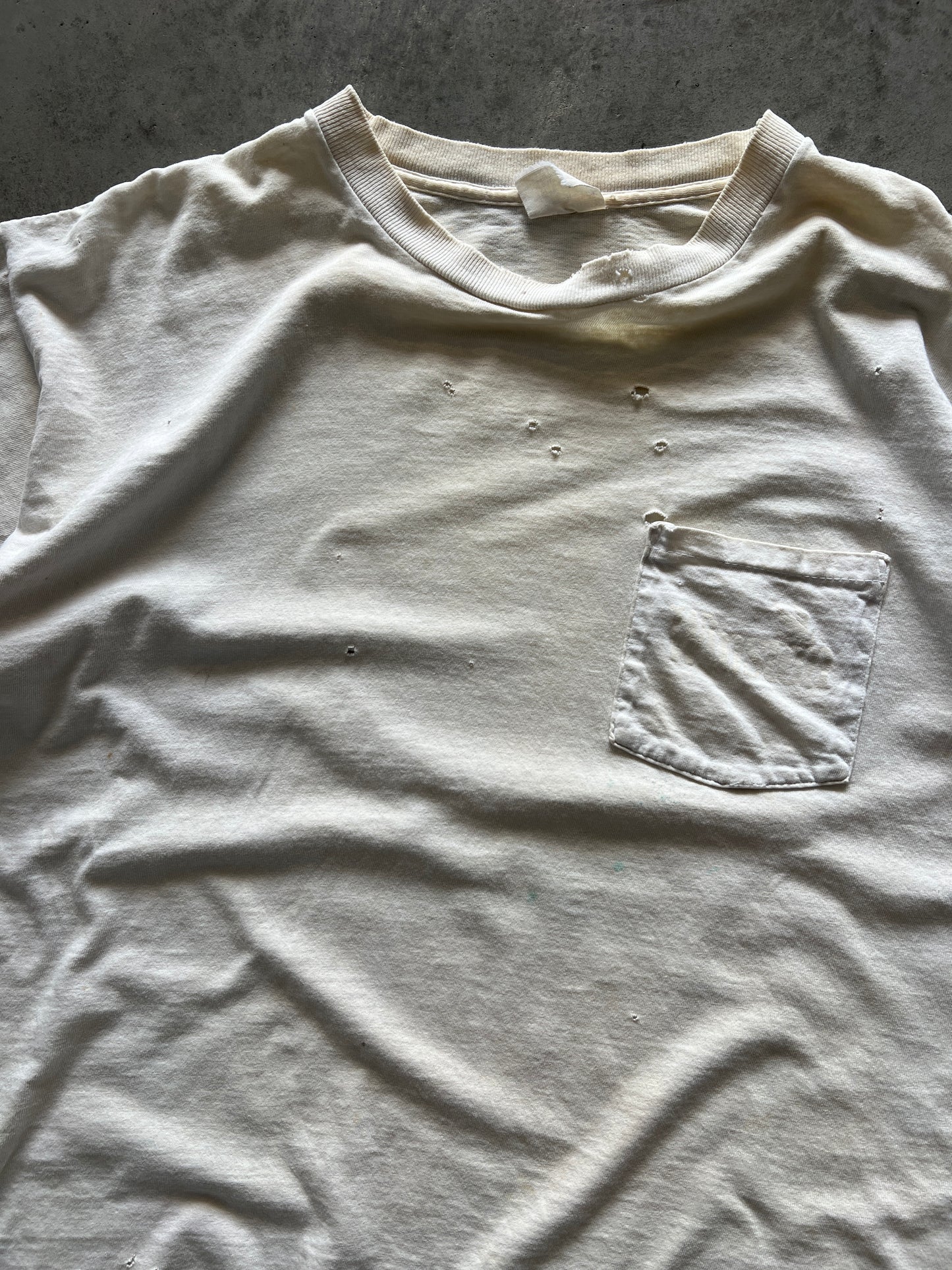 Vintage Distressed White Winston Shirt - L