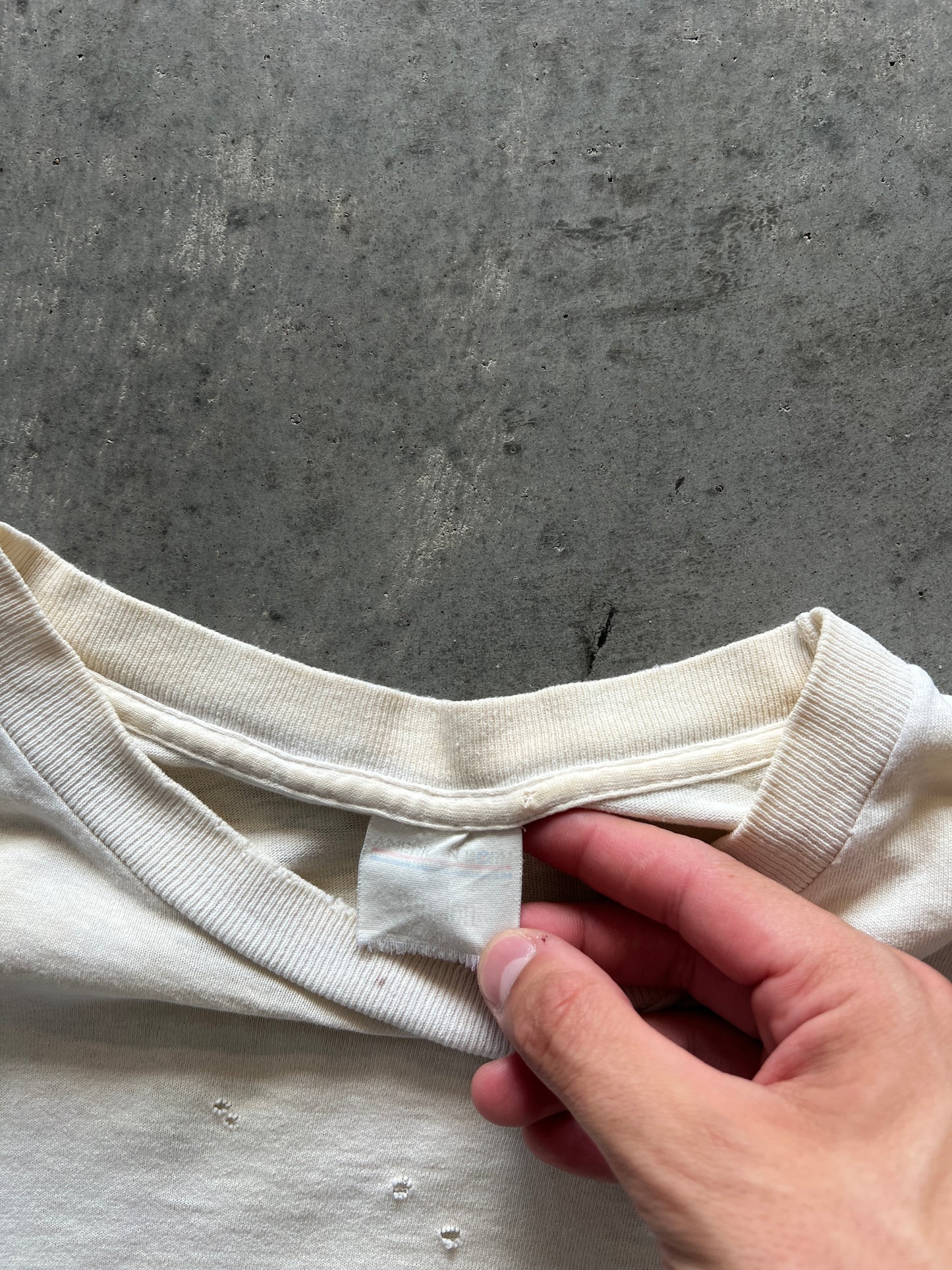 Vintage Distressed White Winston Shirt - L