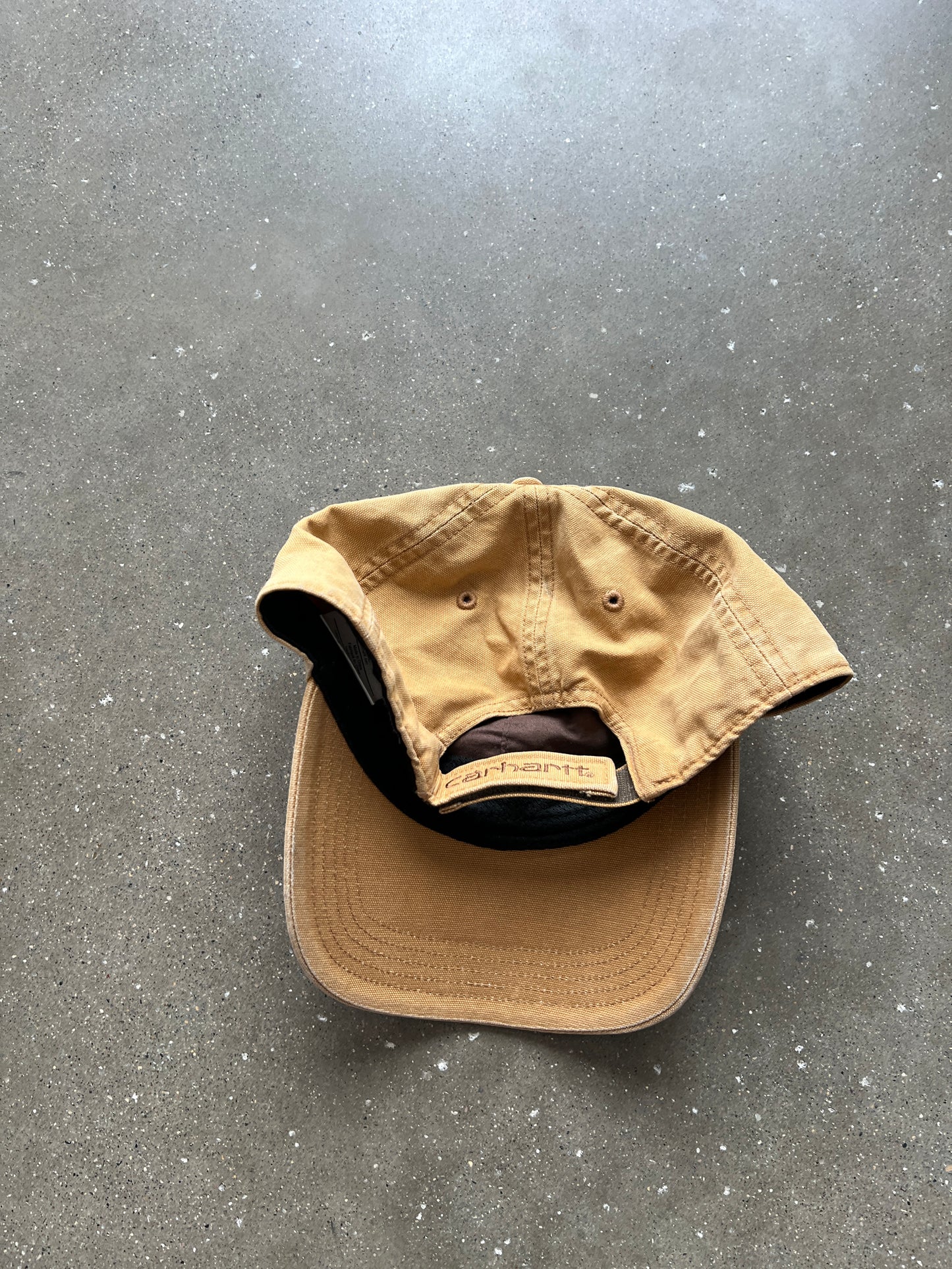 Vintage Tan Carhartt Snapback Hat