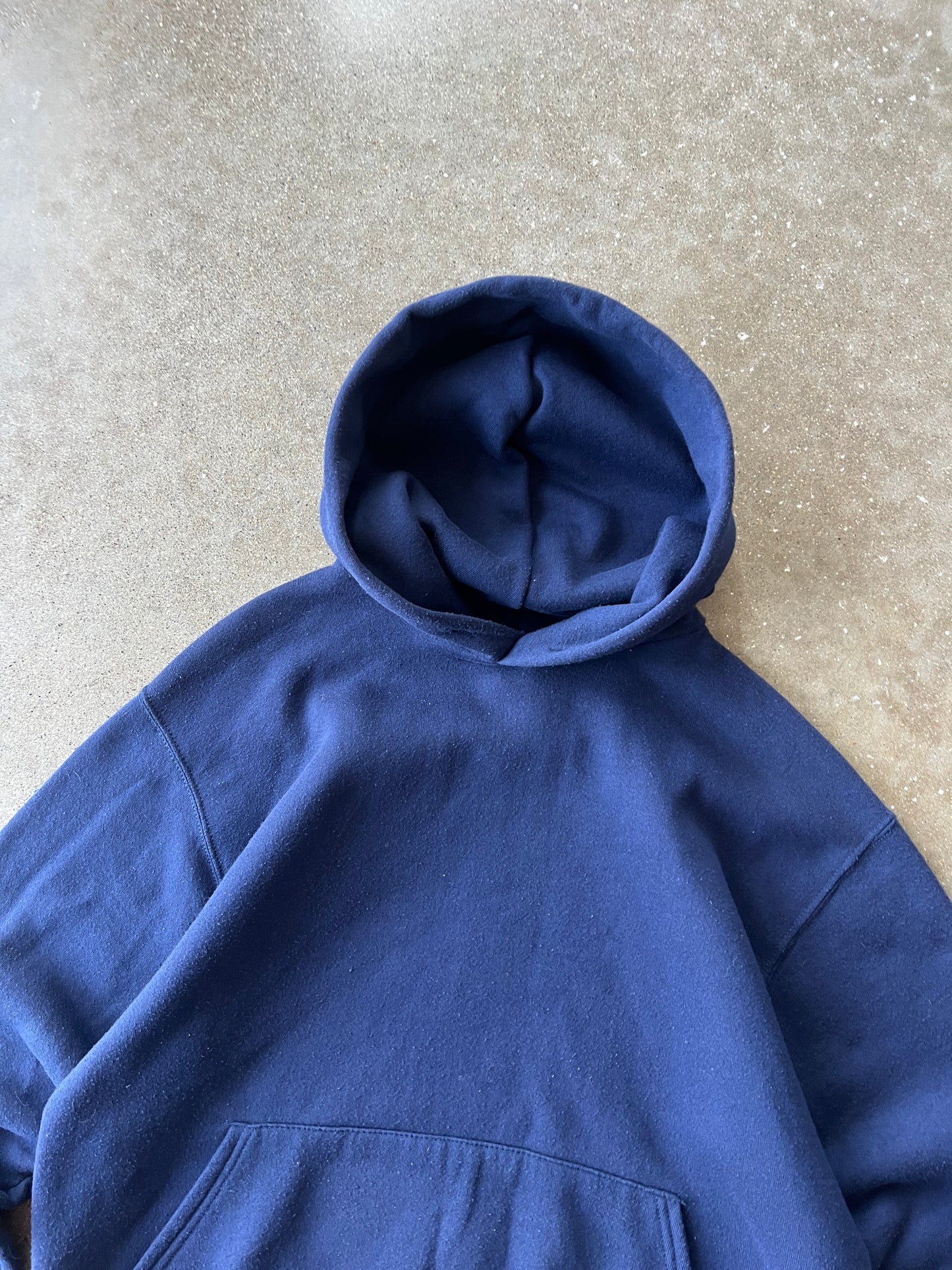 Vintage Navy Blue Russell Athletic Hoodie - L