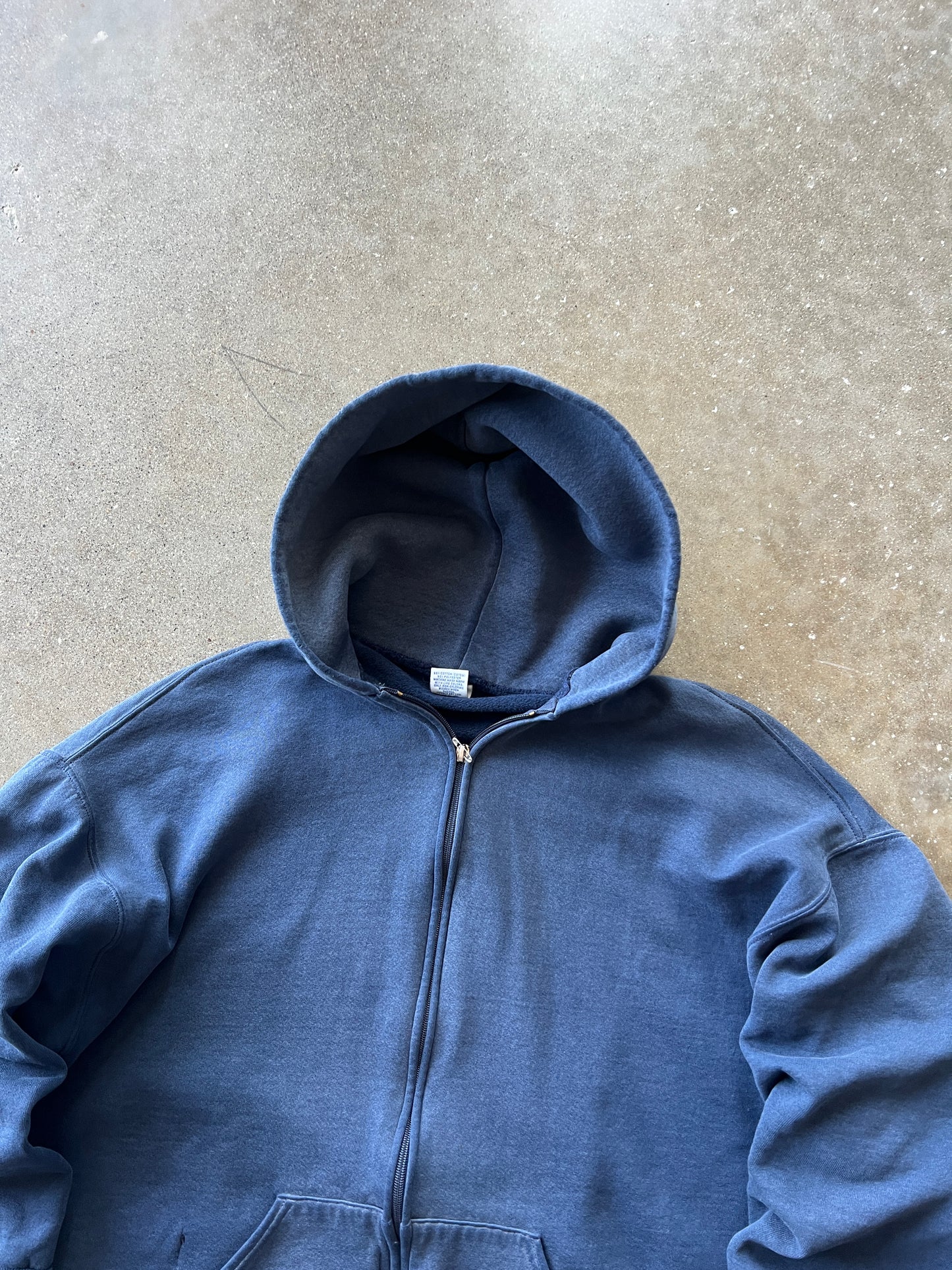 Vintage Navy Blue Russell Athletic Hoodie - XL