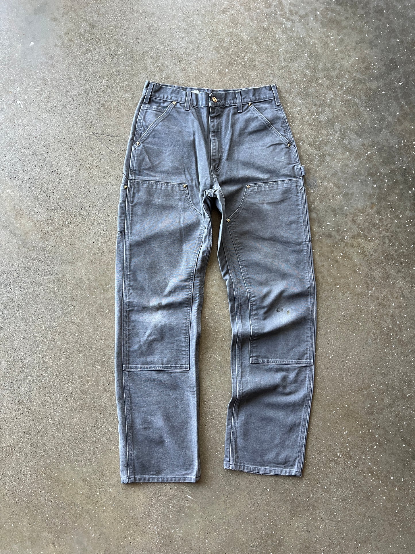 Vintage Grey Carhartt Double Knee Pants - 32x34