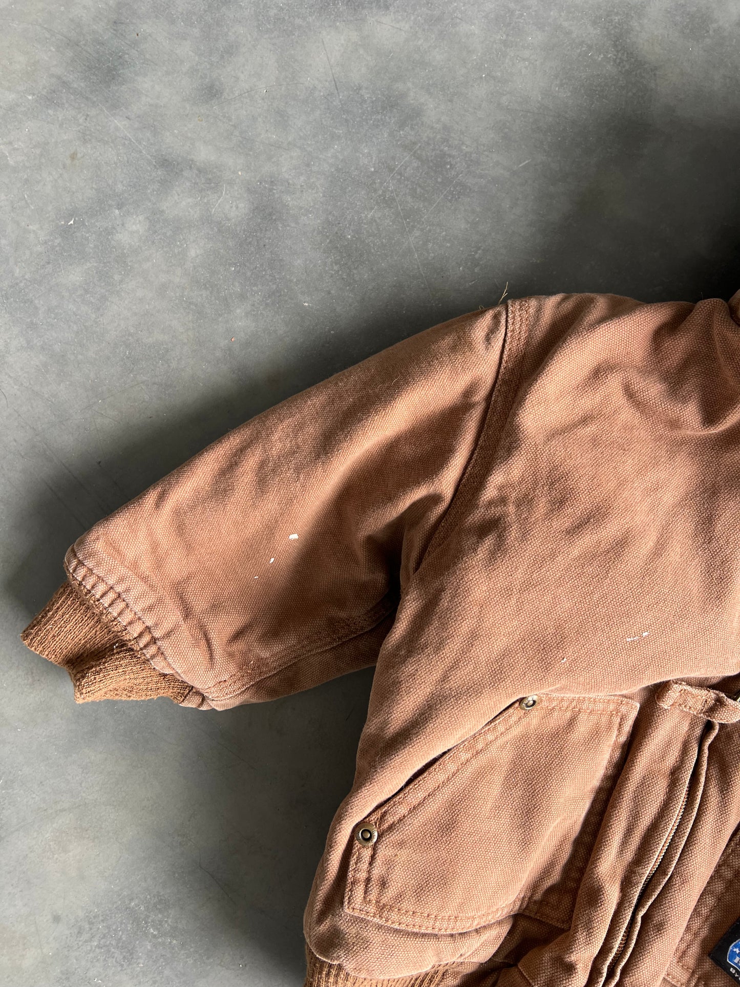 Vintage Tan Youth Canvas Work Jacket - 3T