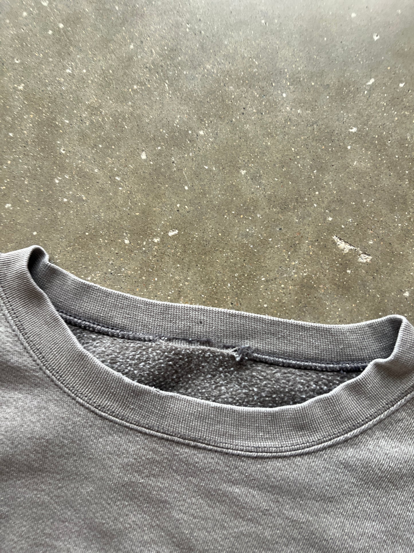 Vintage Grey Nike Spellout Crew - XL