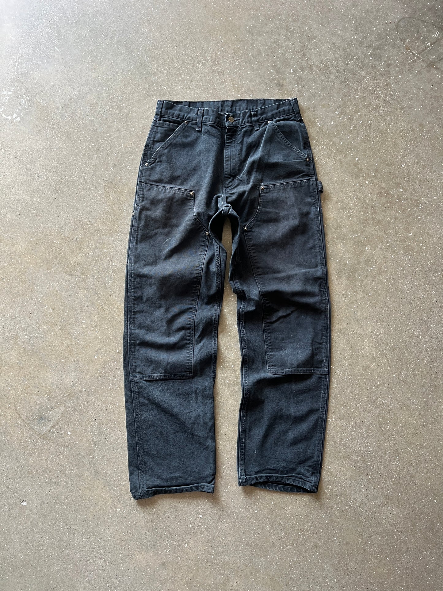 Vintage Black Carhartt Double Knee Pants - 32x34