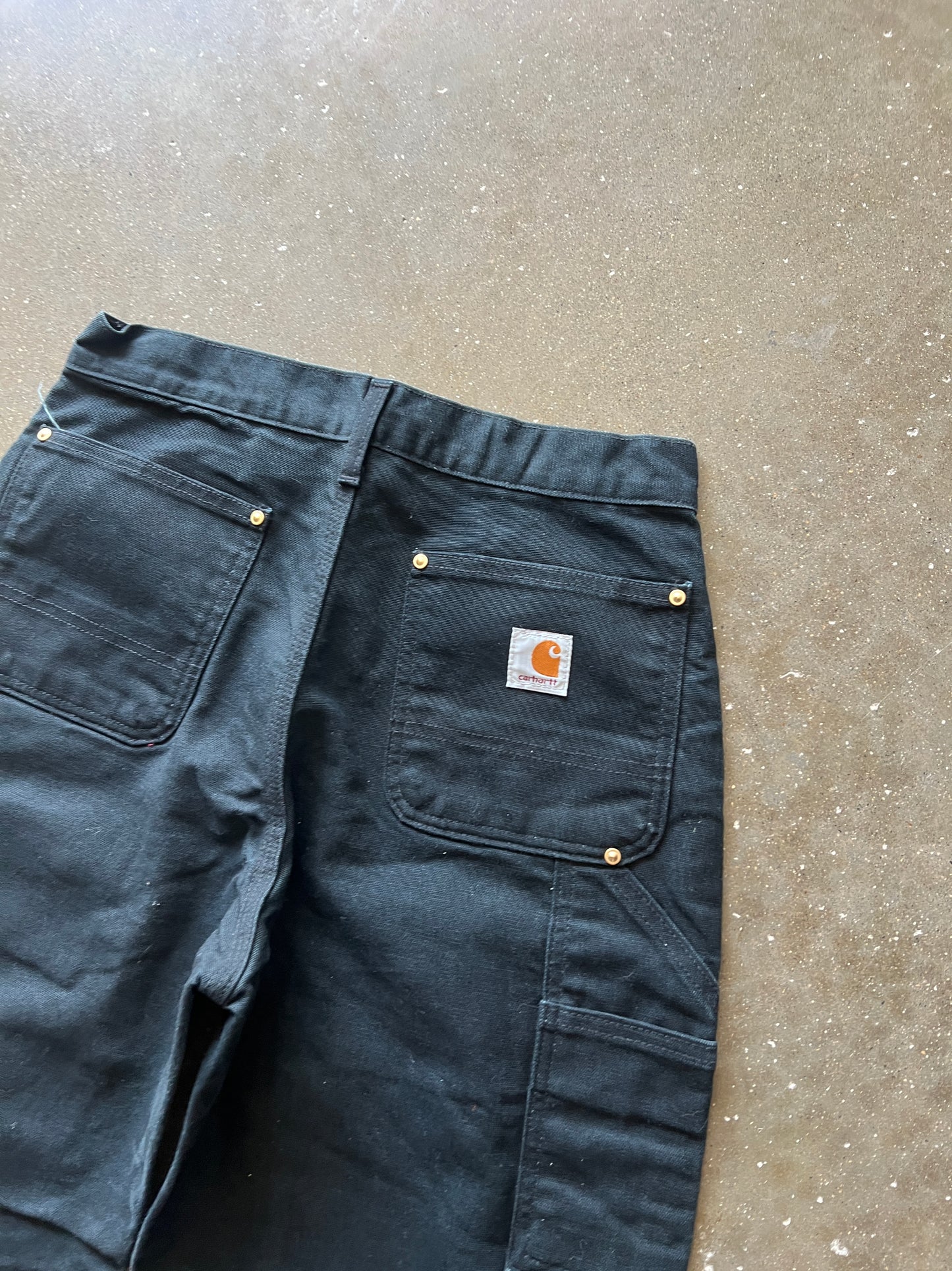Vintage Black Carhartt Double Knee Pants - 30x30