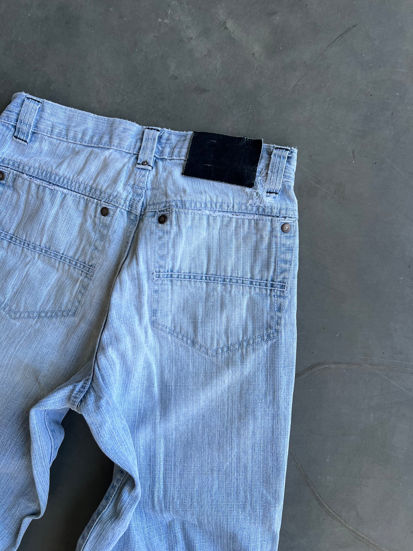 Vintage Faded Blue SouthPole Baggy Pants - 28